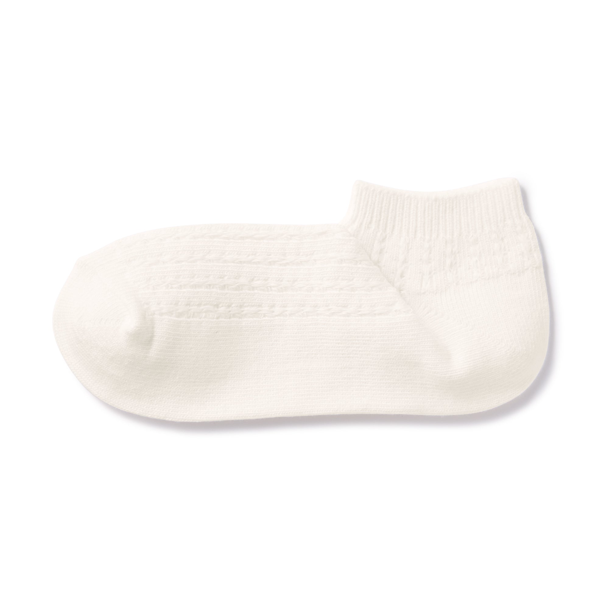 Right Angle Pattern Stitch Sneaker Socks