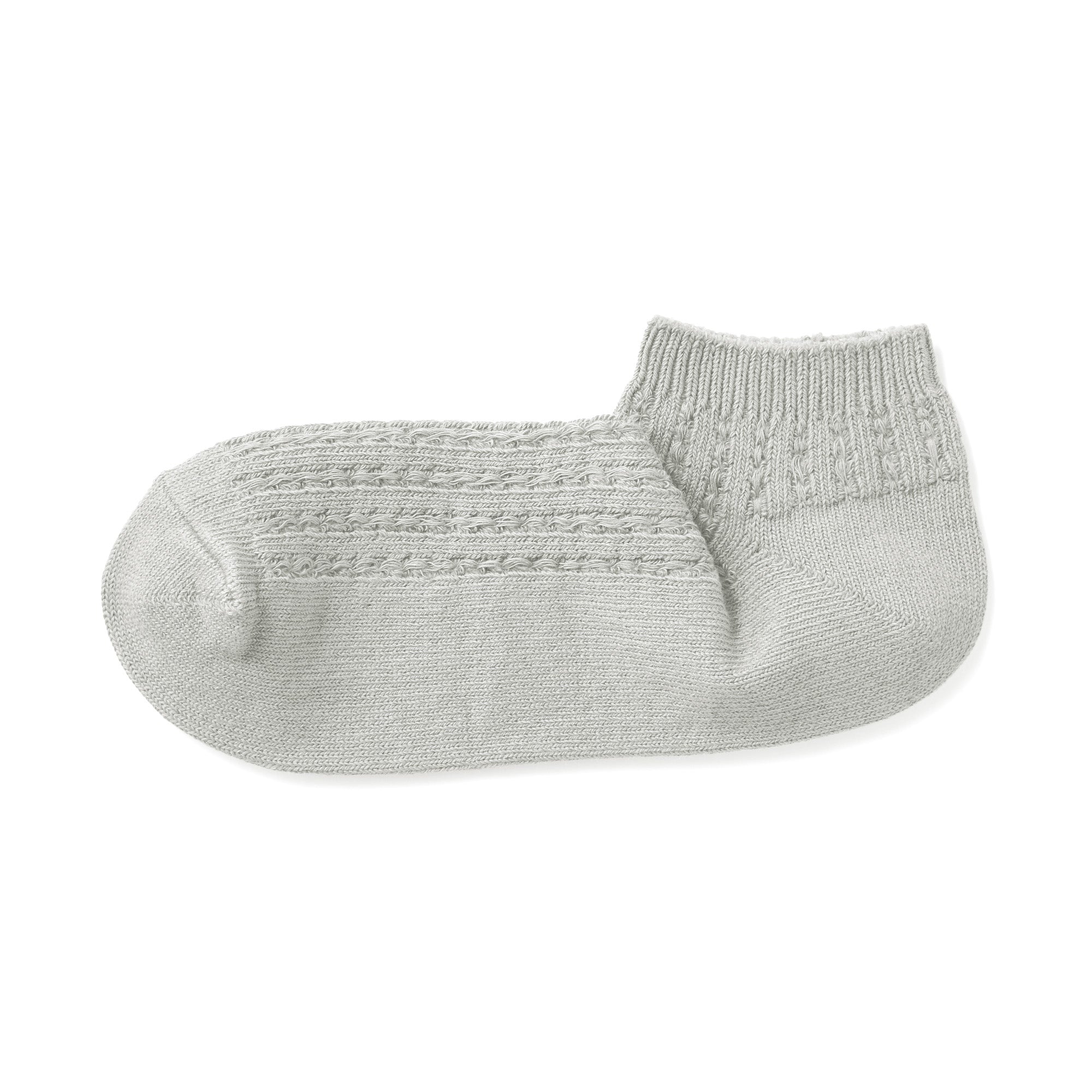 Right Angle Pattern Stitch Sneaker Socks