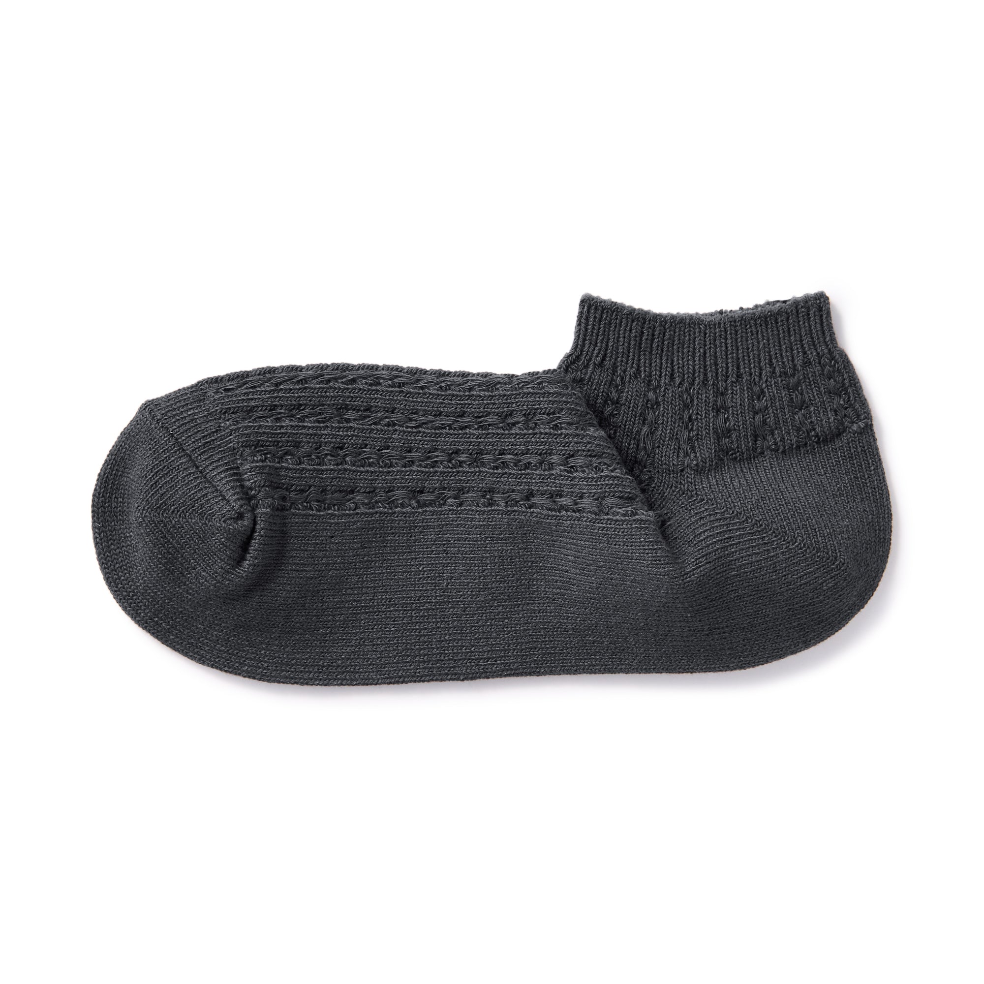 Right Angle Pattern Stitch Sneaker Socks