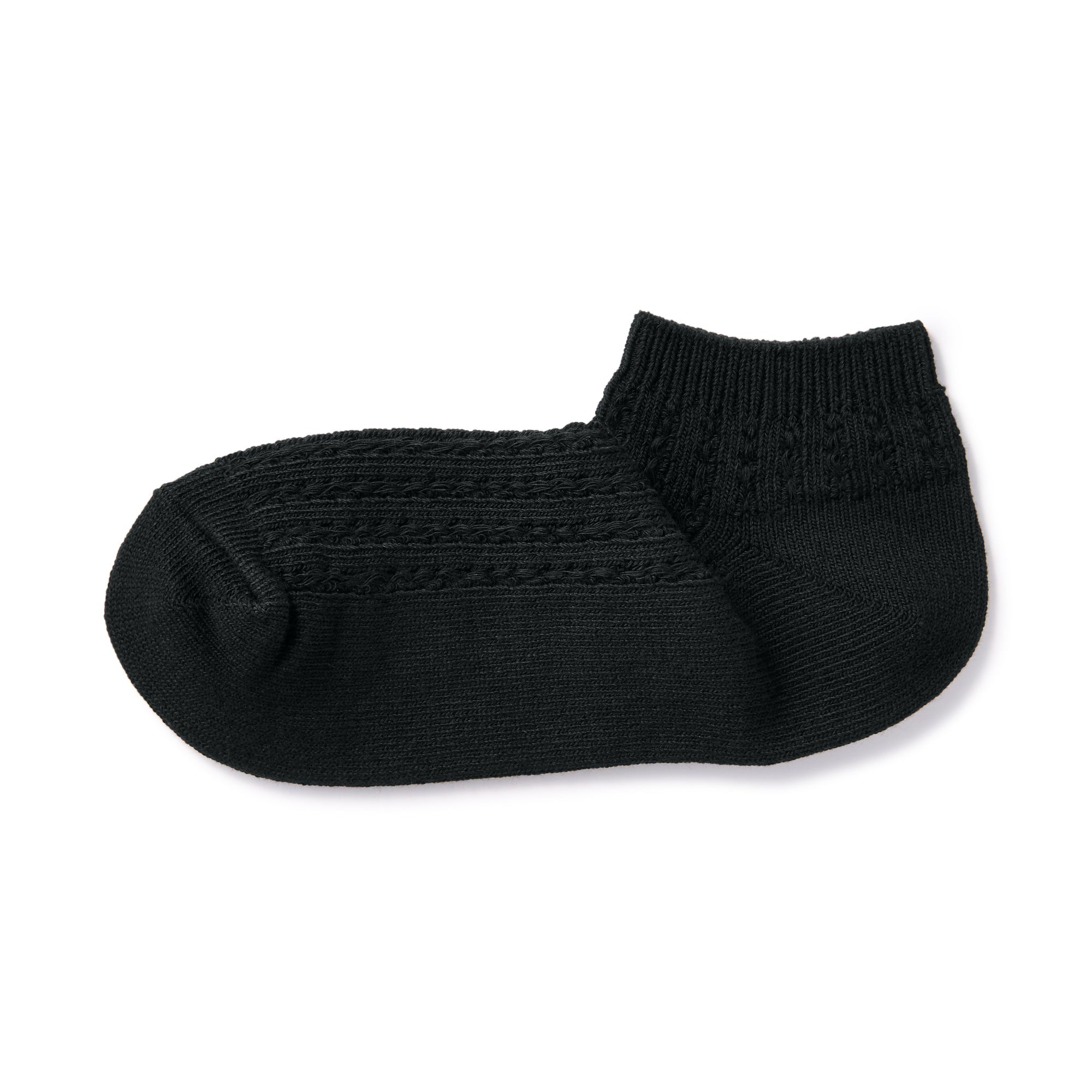Right Angle Pattern Stitch Sneaker Socks