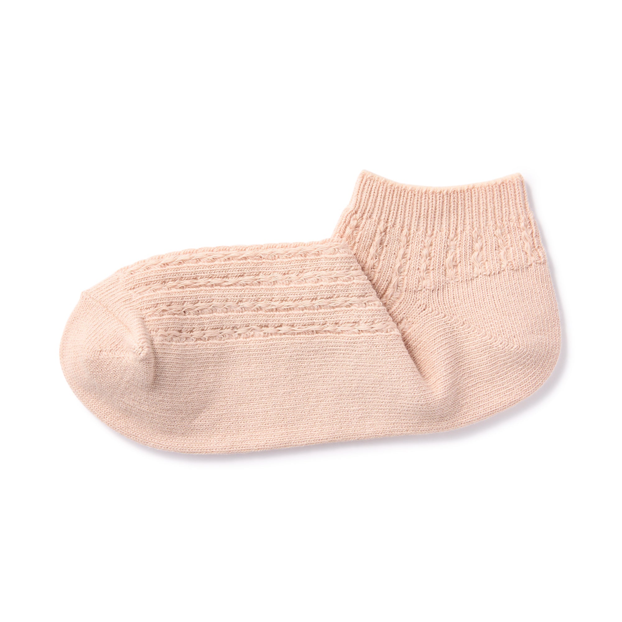 Right Angle Pattern Stitch Sneaker Socks