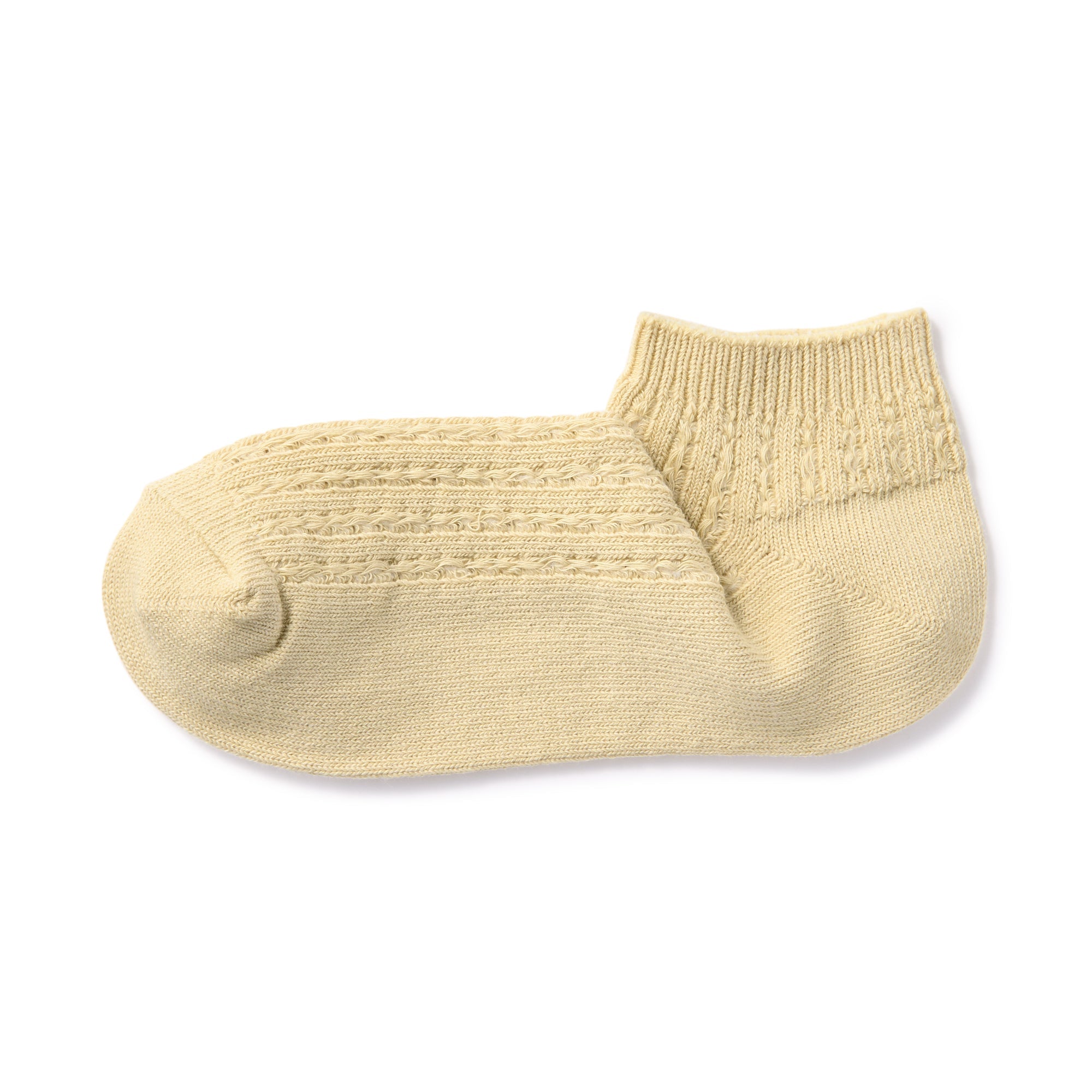 Right Angle Pattern Stitch Sneaker Socks