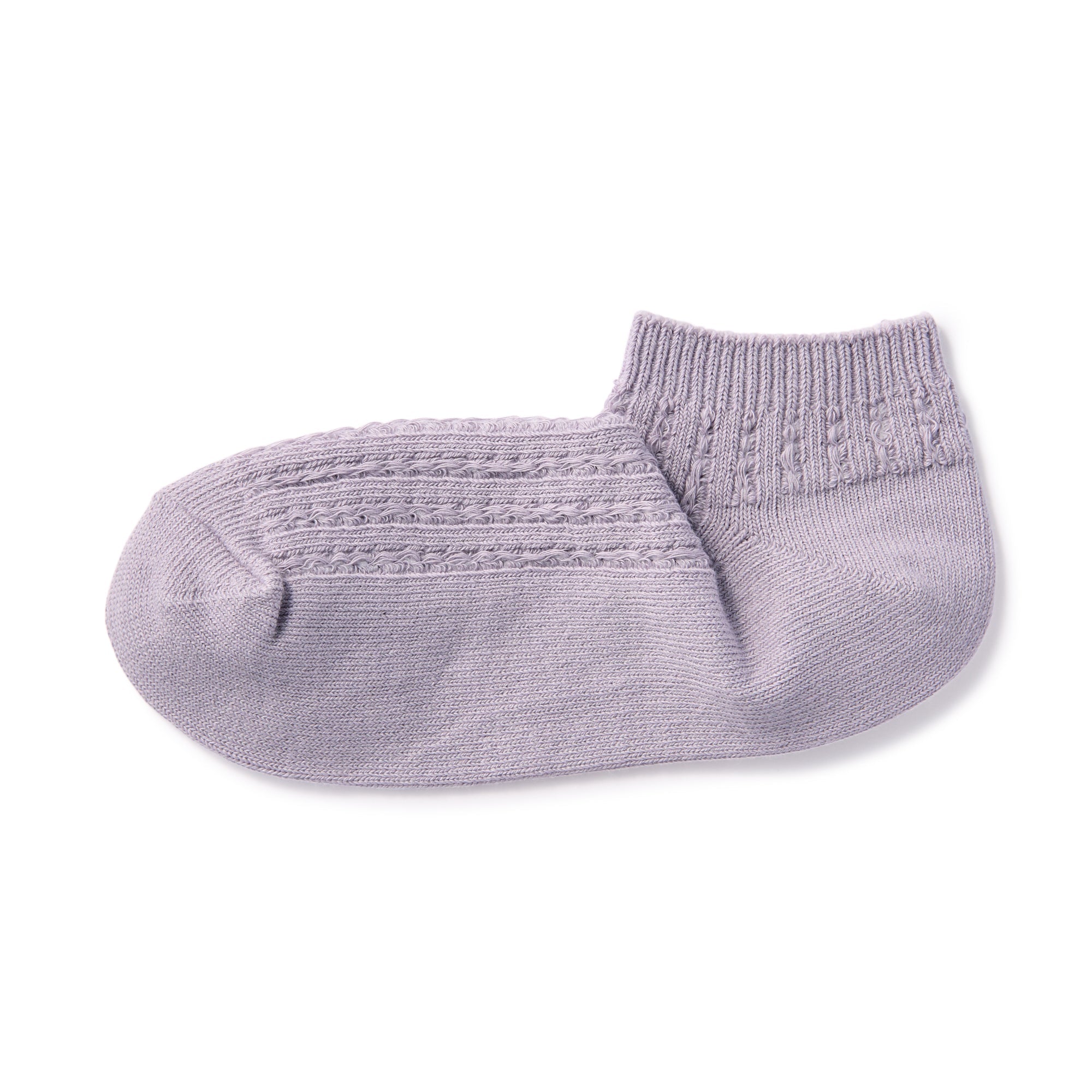 Right Angle Pattern Stitch Sneaker Socks