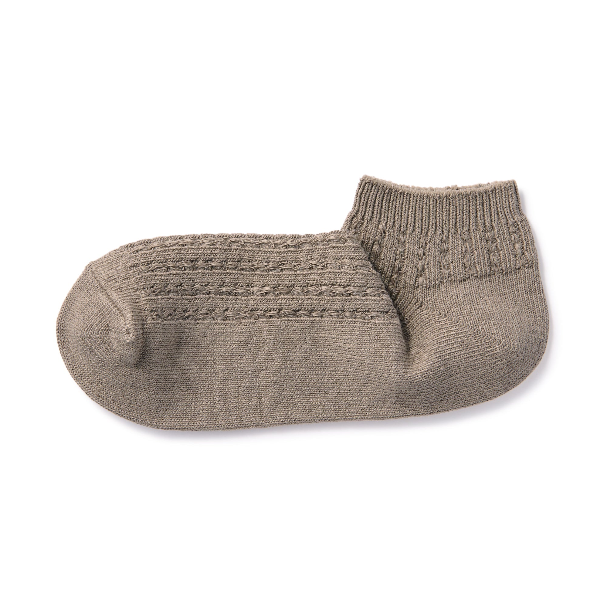 Right Angle Pattern Stitch Sneaker Socks