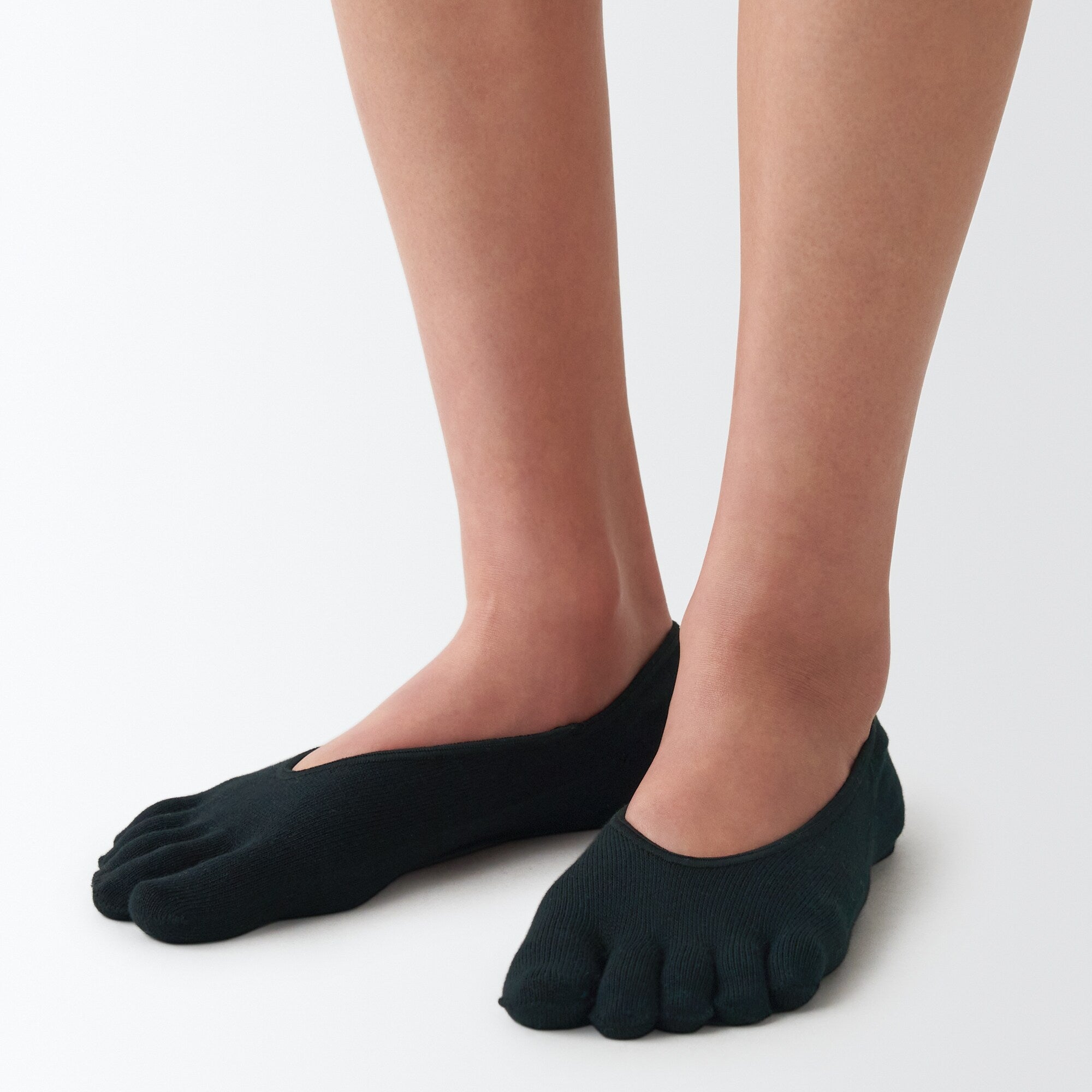 Silicone Gripper No-show 5 Toe Socks