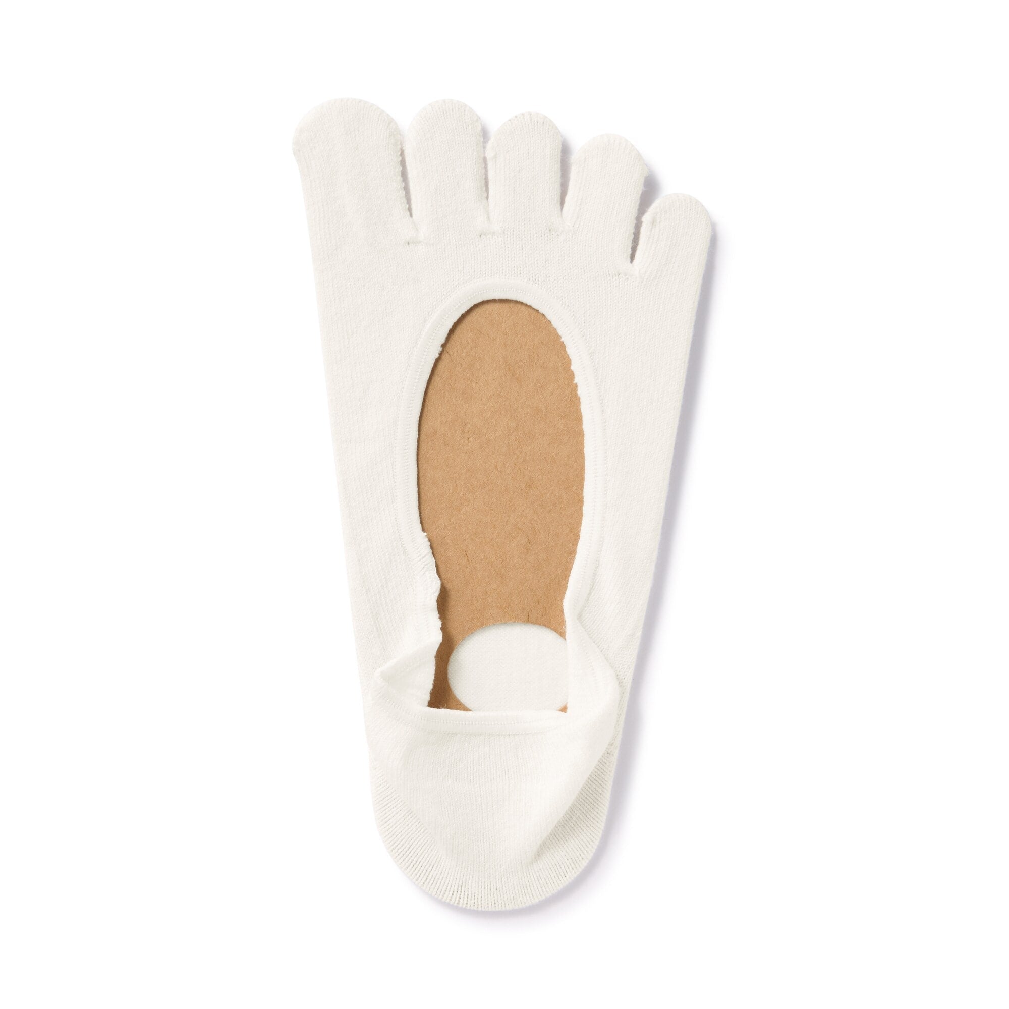 Silicone Gripper No-show 5 Toe Socks