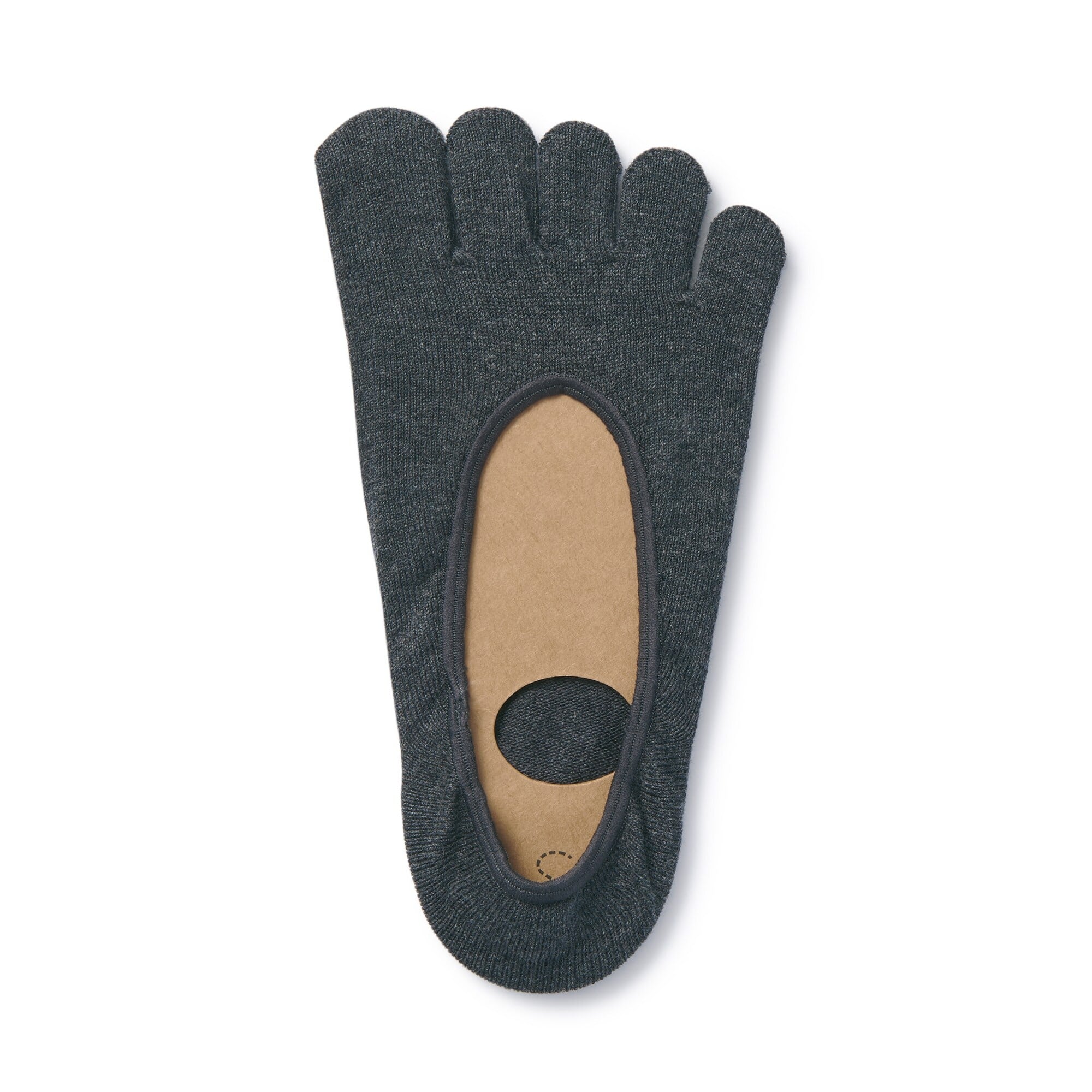 Silicone Gripper No-show 5 Toe Socks