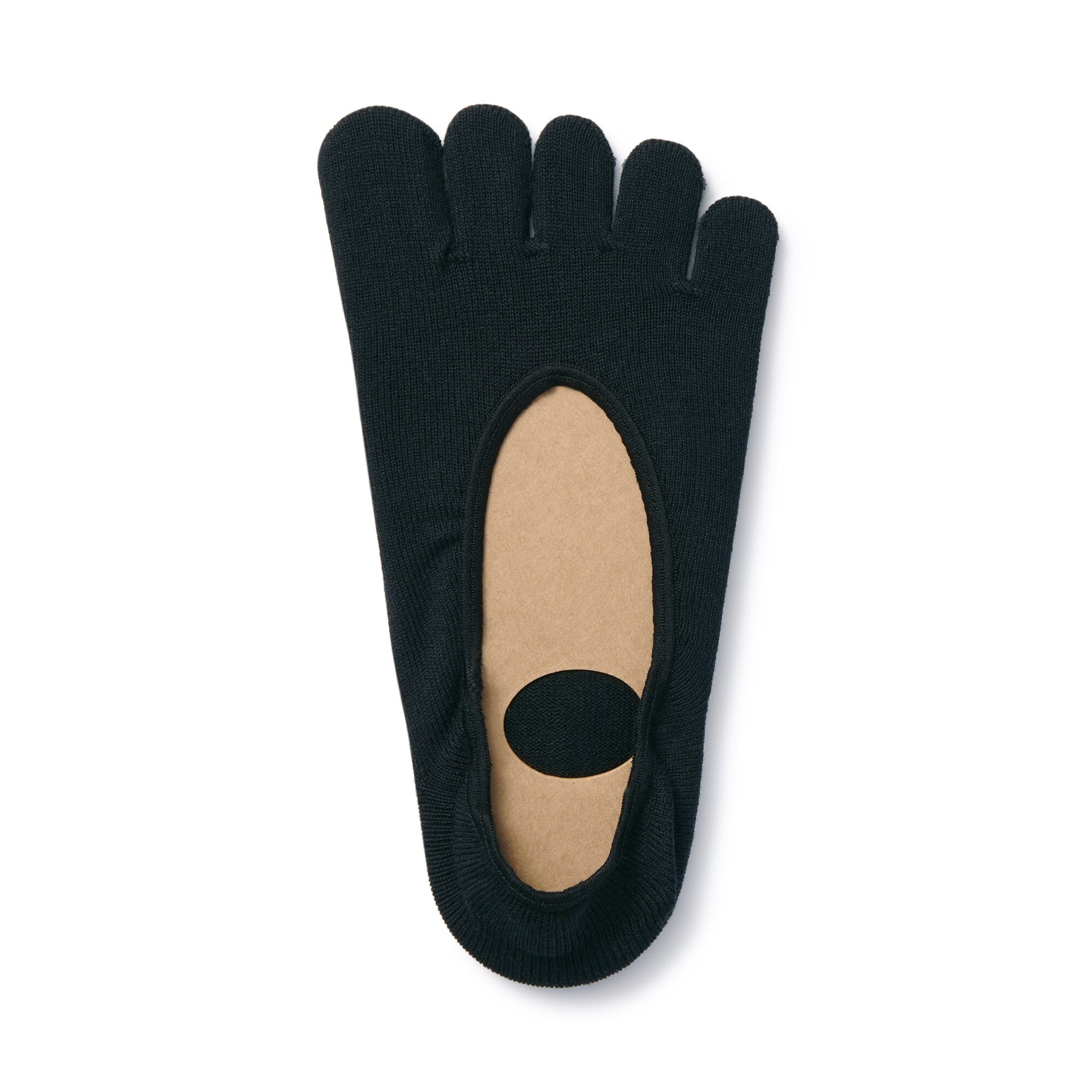 Silicone Gripper No-show 5 Toe Socks