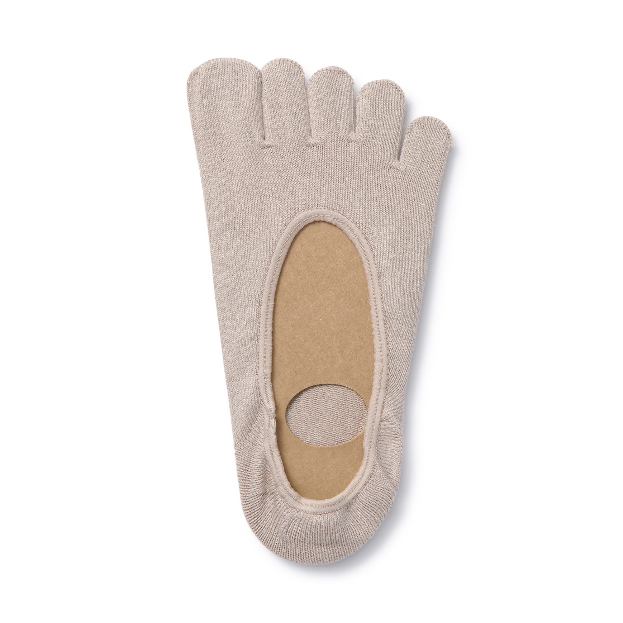Silicone Gripper No-show 5 Toe Socks