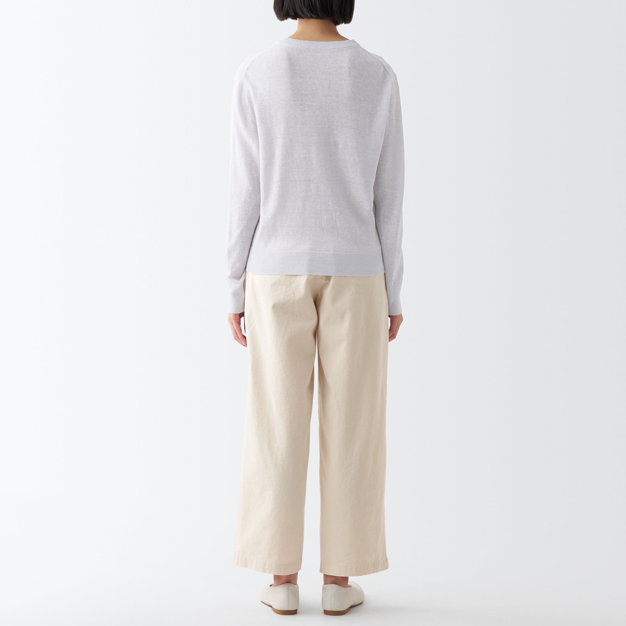 Women's Hemp Crew Neck Cardigan