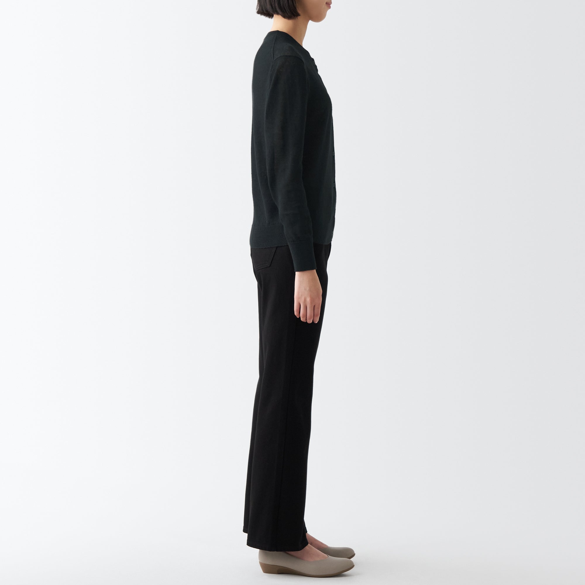 Women's Hemp Crew Neck Cardigan