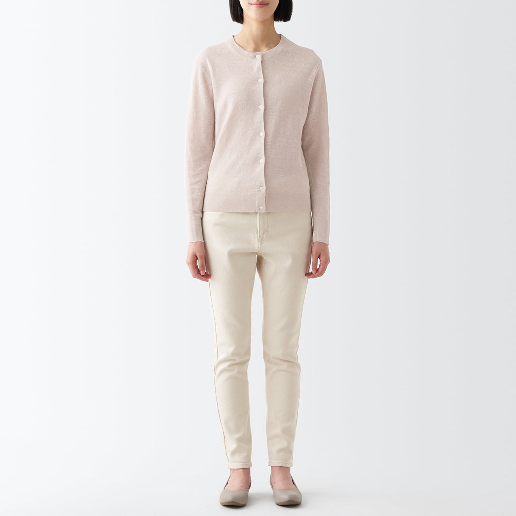 Women's Hemp Crew Neck Cardigan