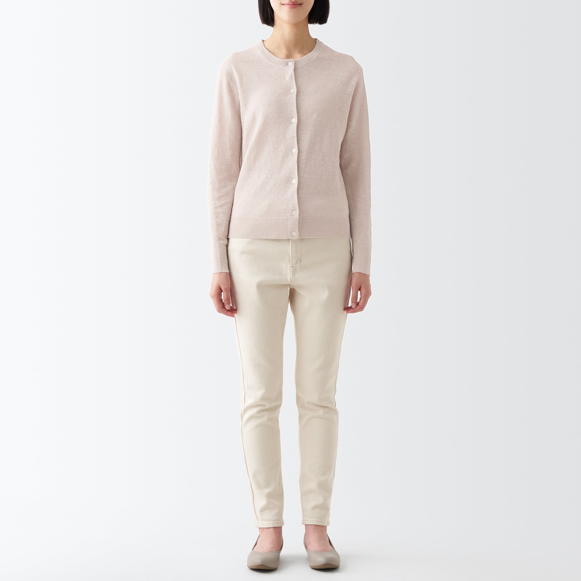 Women's Hemp Crew Neck Cardigan