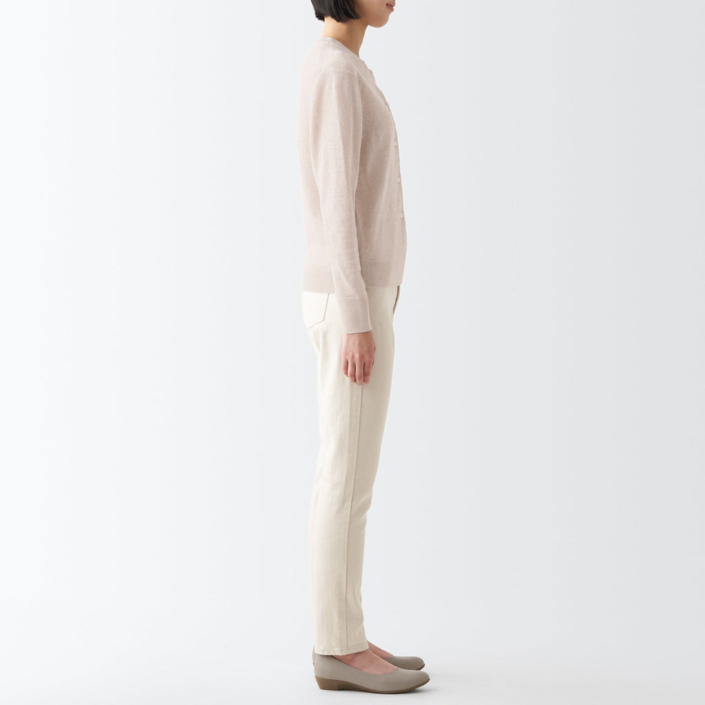 Women's Hemp Crew Neck Cardigan