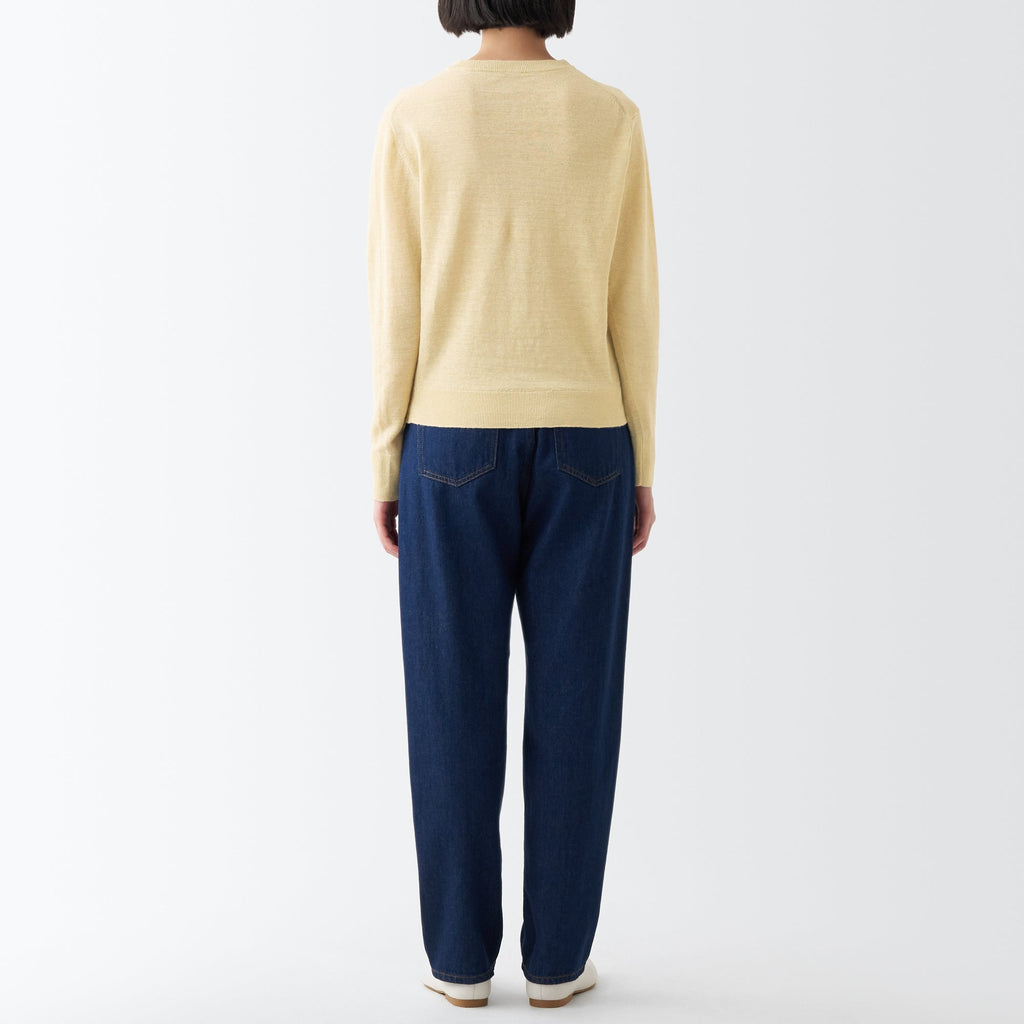 Women's Hemp Crew Neck Cardigan