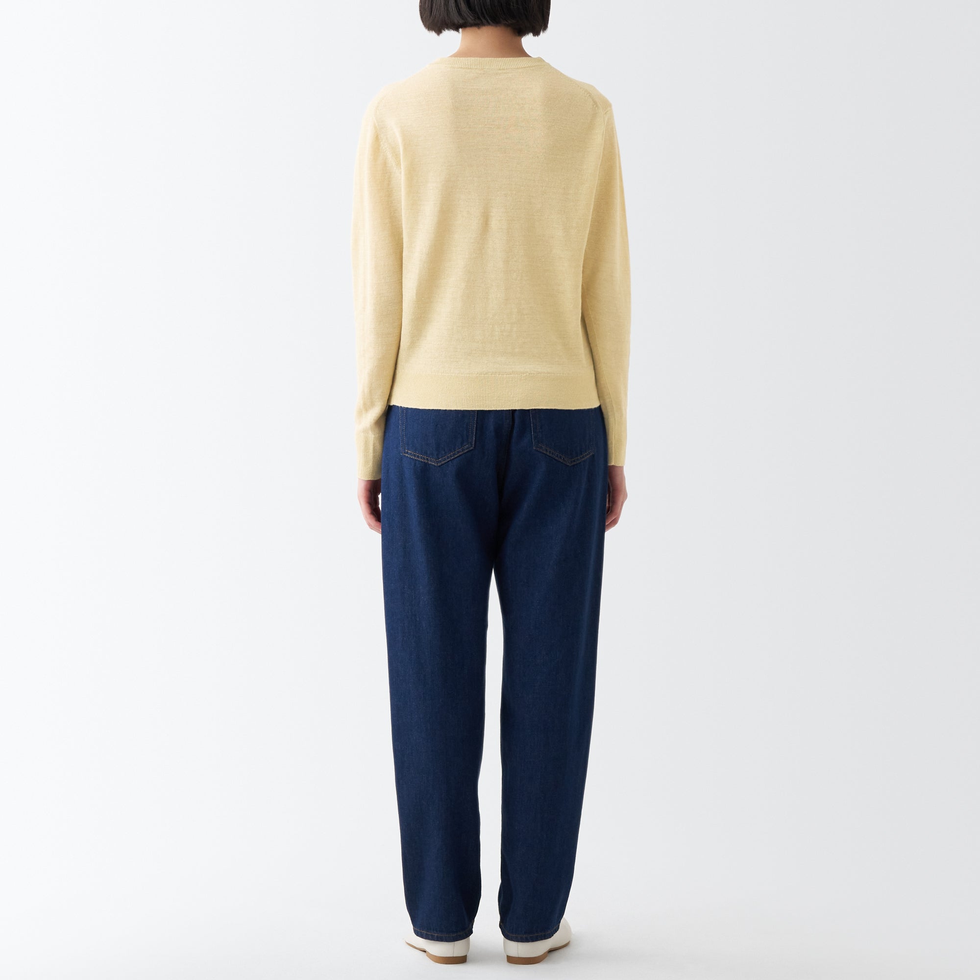 Women's Hemp Crew Neck Cardigan