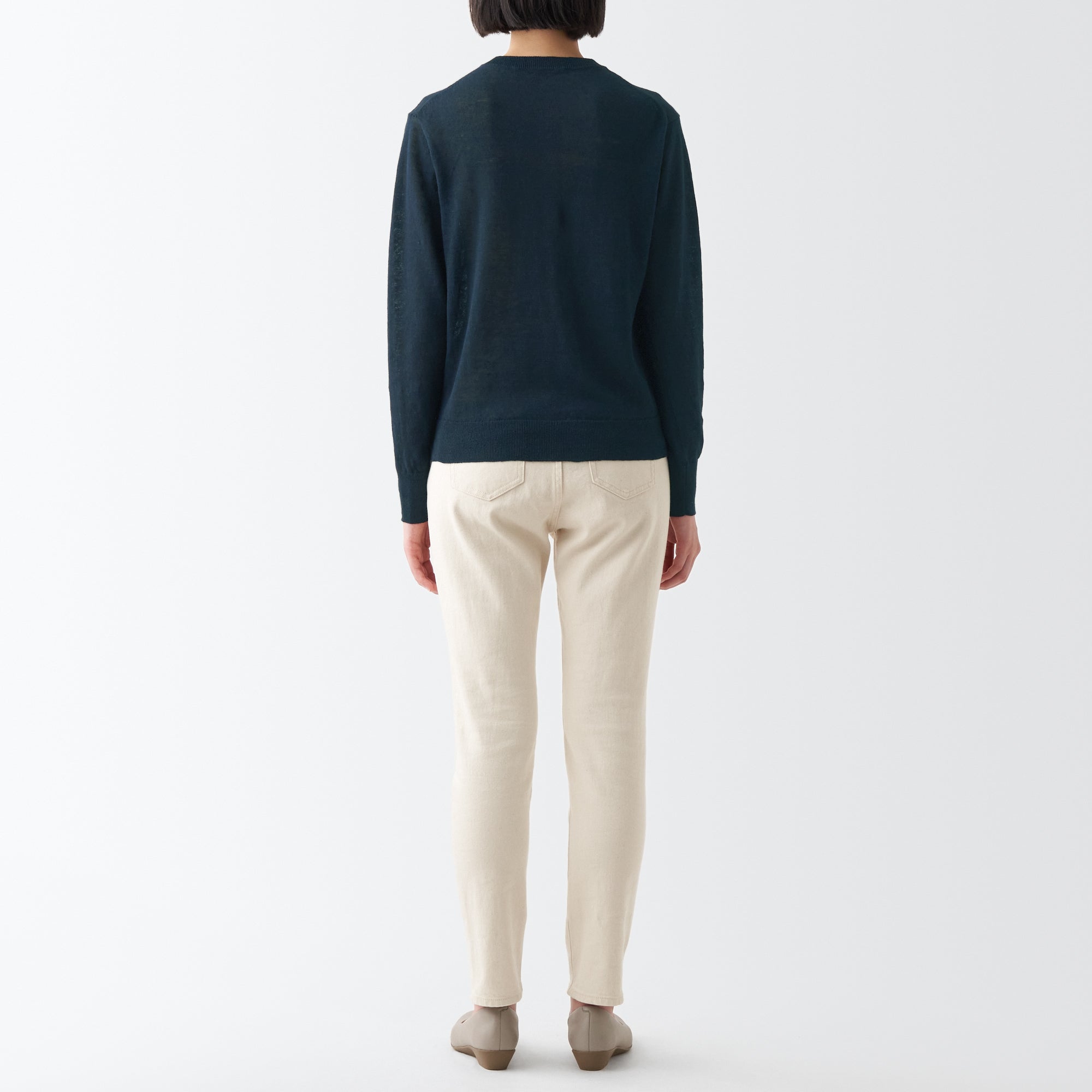 Women's Hemp Crew Neck Cardigan
