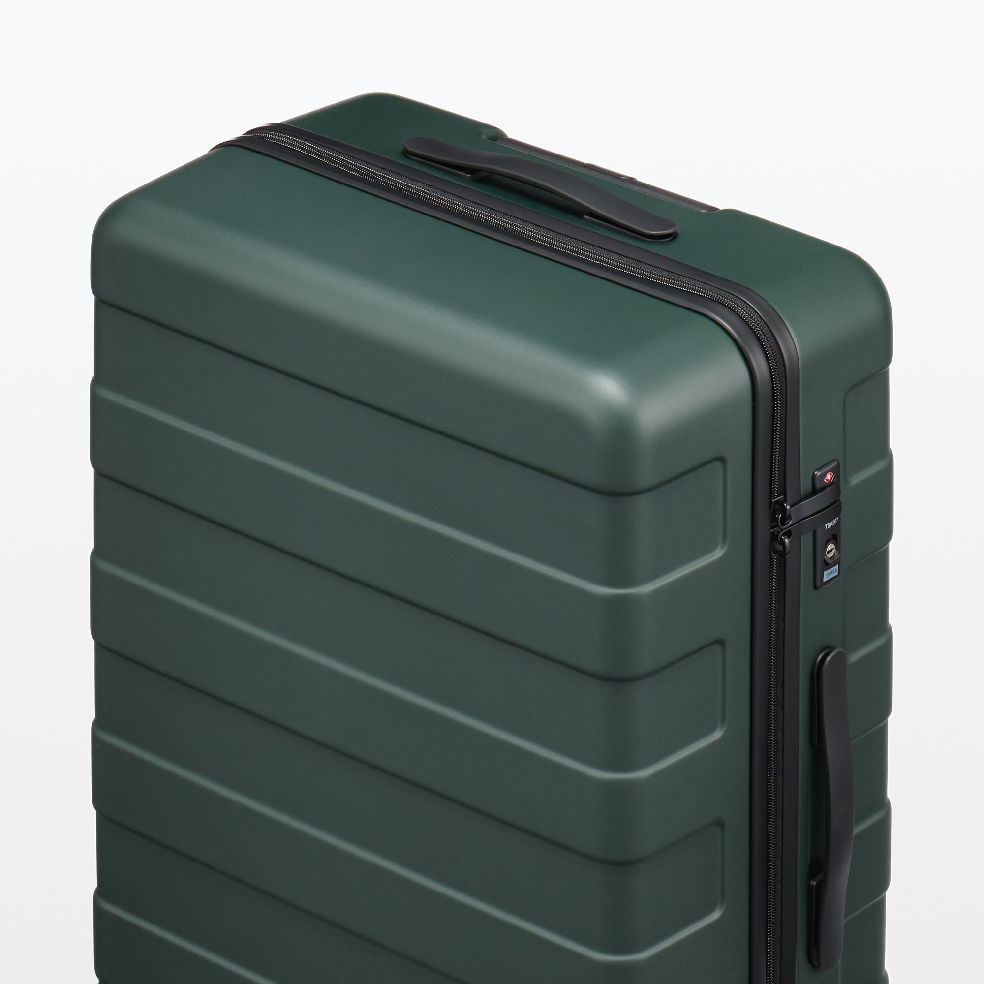 Adjustable Handle Hard Shell Suitcase 75L - Khaki Green | Check-In