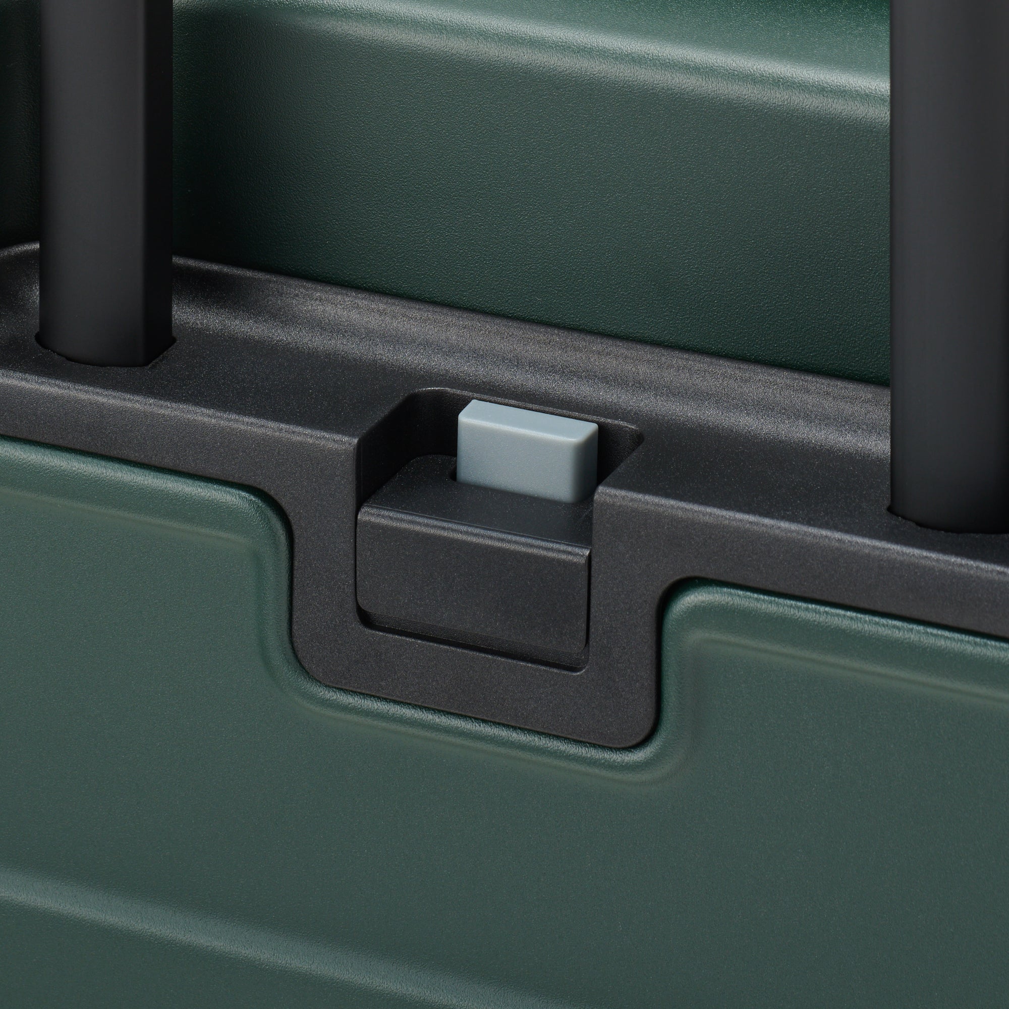 Adjustable Handle Hard Shell Suitcase 75L - Khaki Green | Check-In