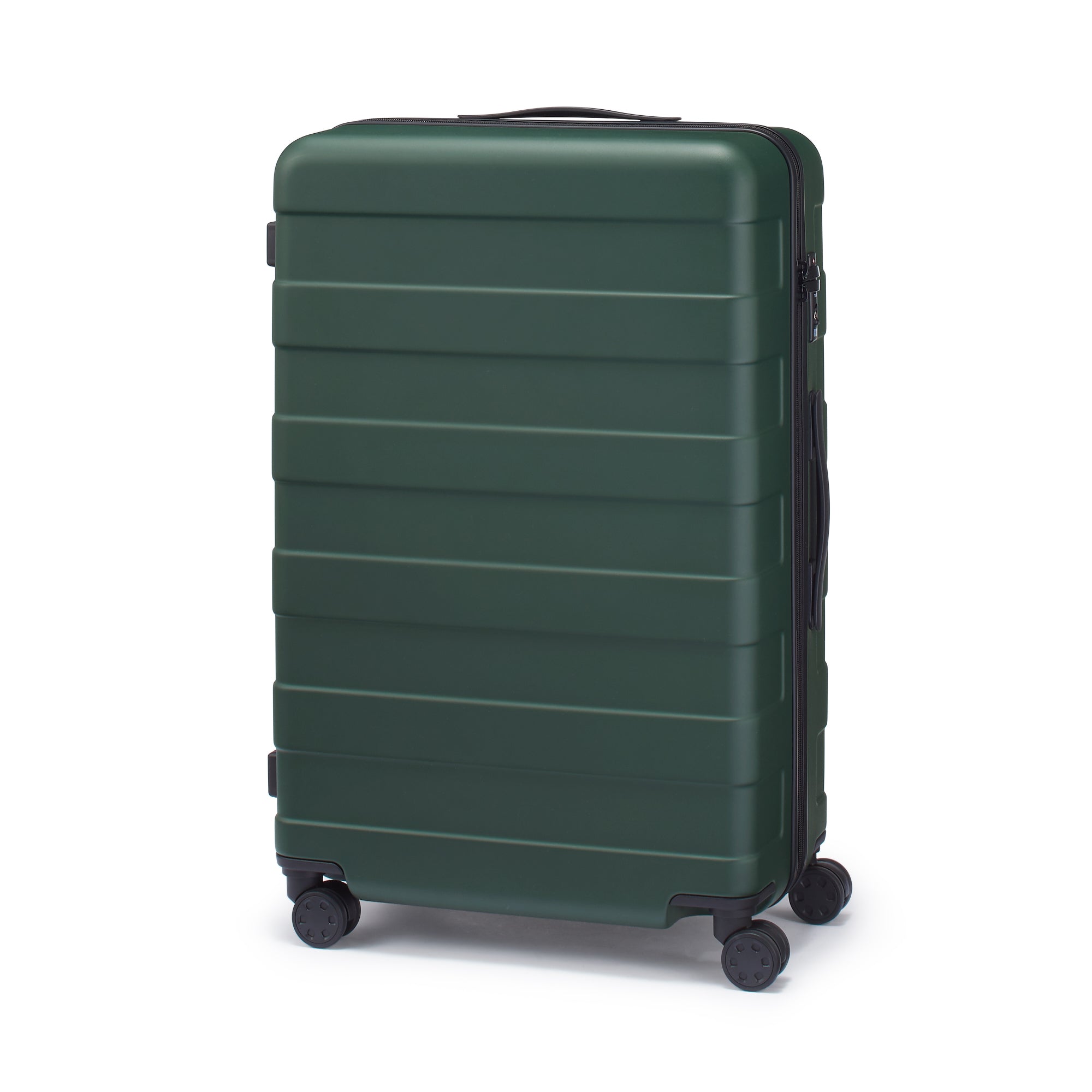 Adjustable Handle Hard Shell Suitcase 75L - Khaki Green | Check-In