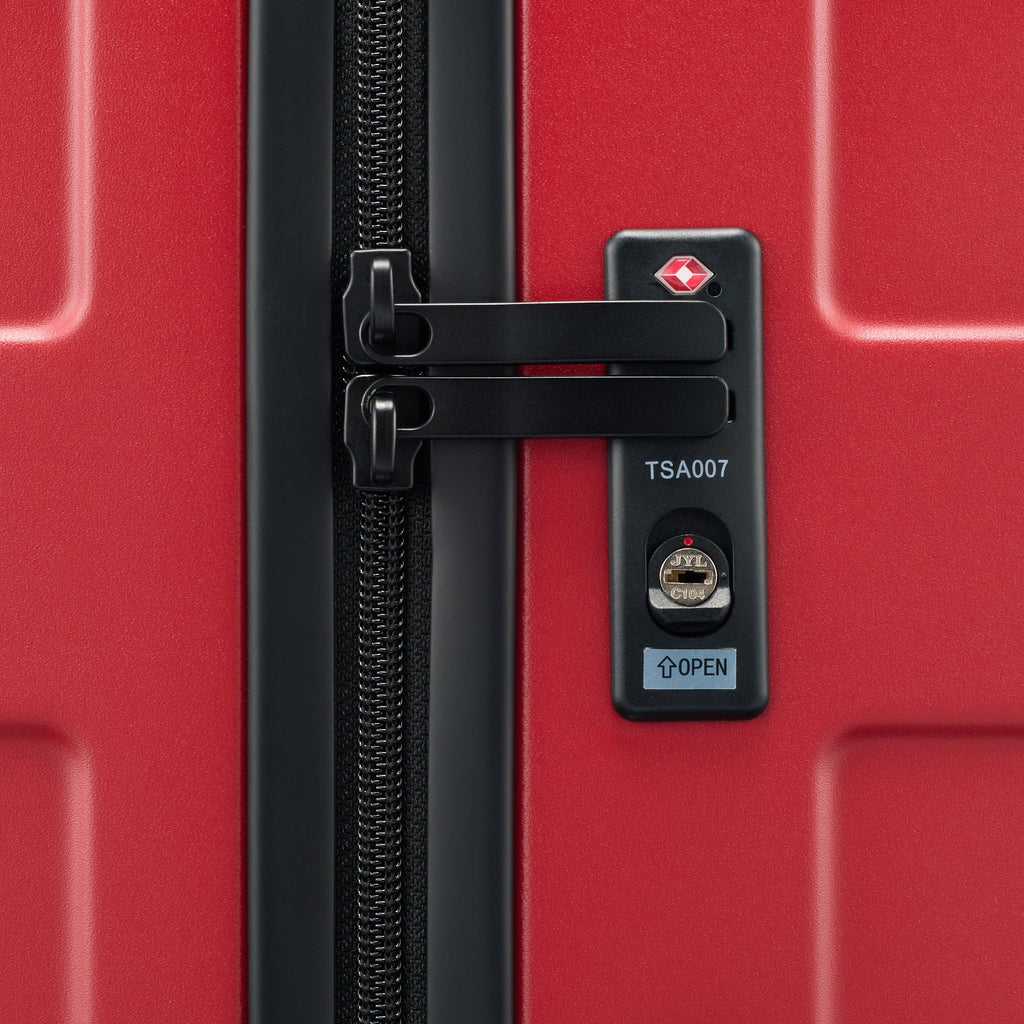 Adjustable Handle Hard Shell Suitcase 105L - Red | Check-In