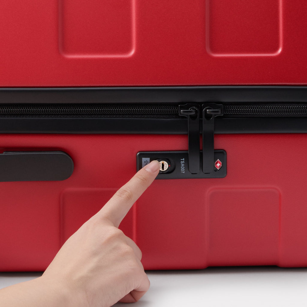 Adjustable Handle Hard Shell Suitcase 105L - Red | Check-In