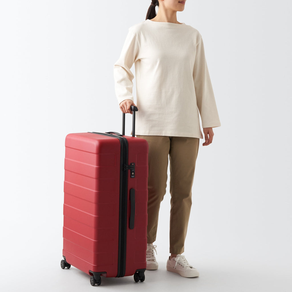 Adjustable Handle Hard Shell Suitcase 105L - Red | Check-In