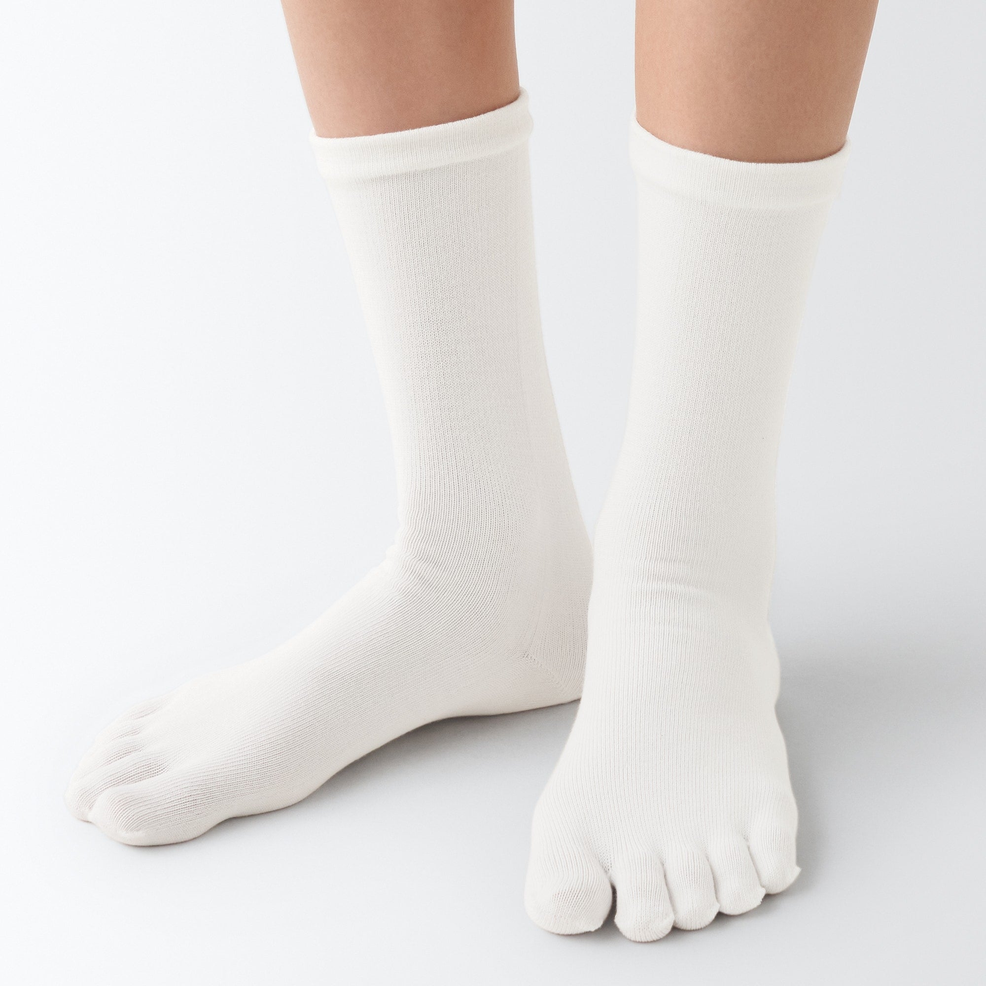 Women's Right Angle 5-Toe Loose Top Socks
