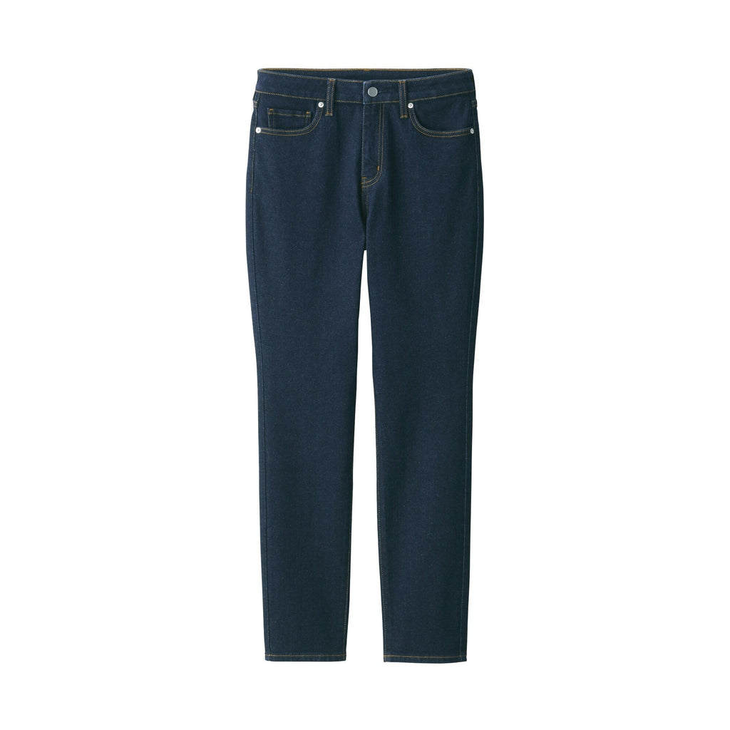 Women's Stretch Denim Slim Pants Dark Navy (L 30inch / 75cm)