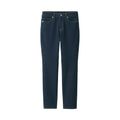 Women's Stretch Denim Slim Pants Dark Navy (L 30inch / 75cm)
