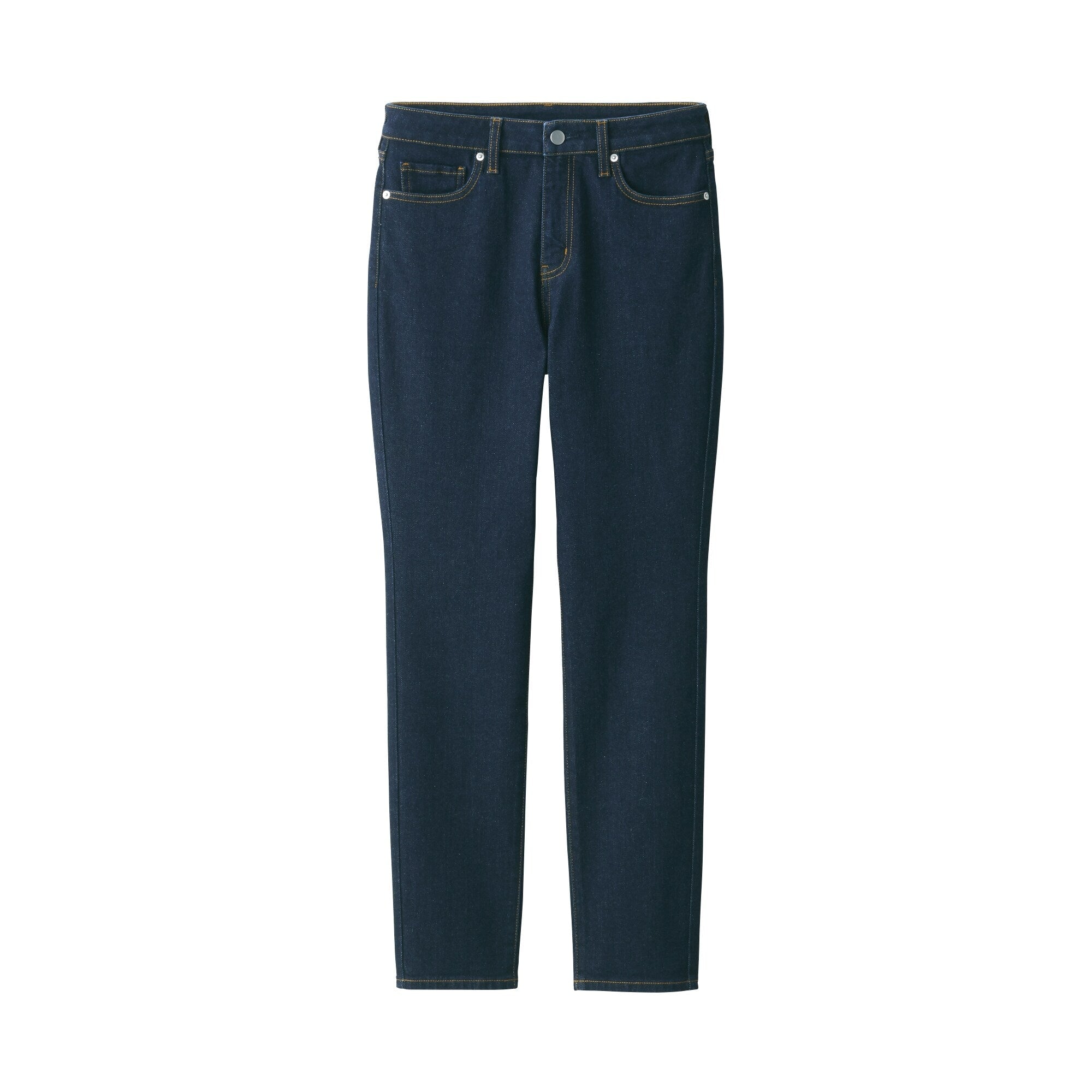 Women's Stretch Denim Slim Pants Dark Navy (L 30inch / 75cm)