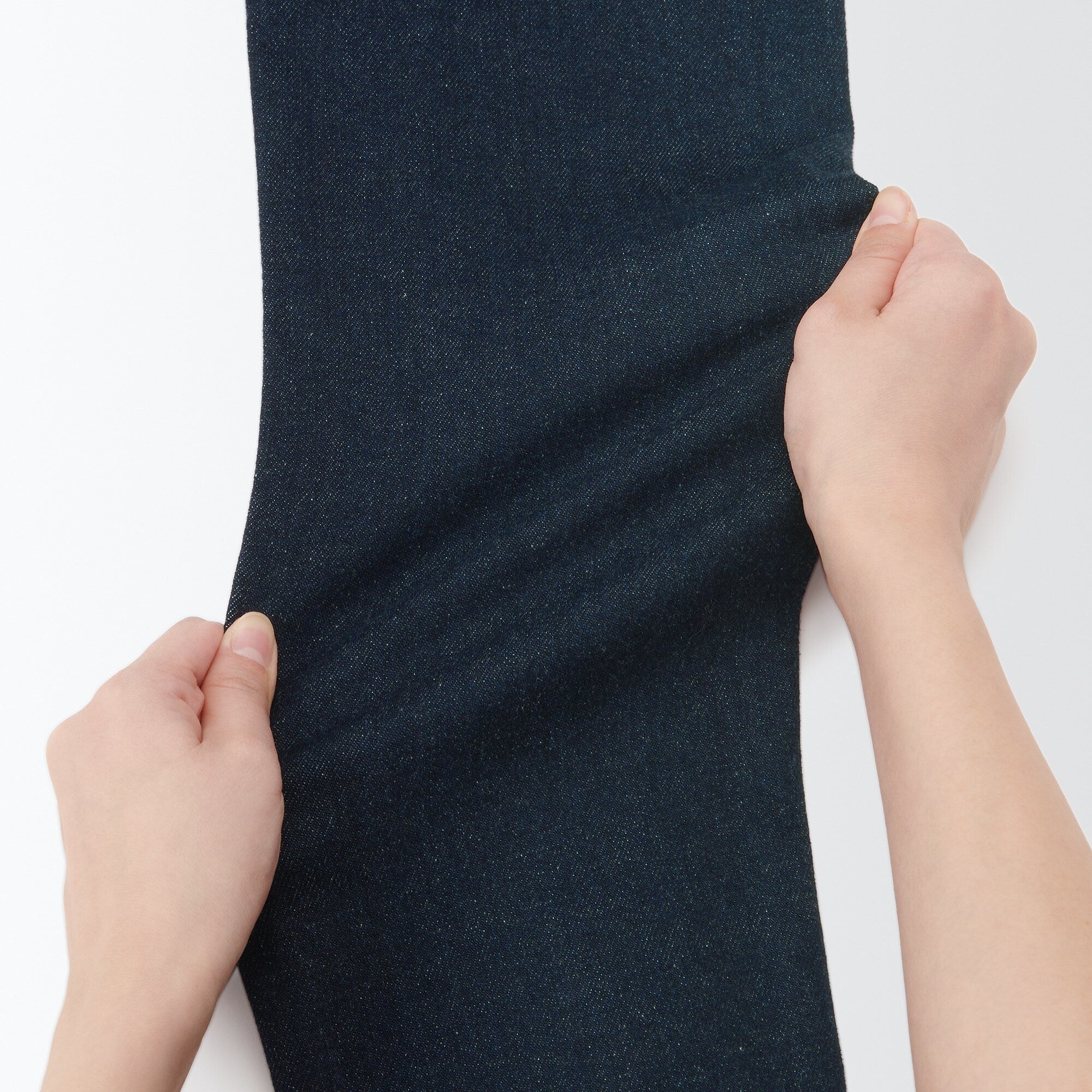 Women's Stretch Denim Slim Pants Dark Navy (L 30inch / 75cm)