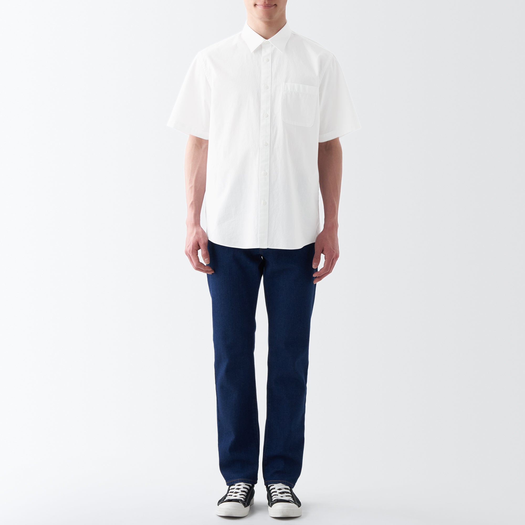 Men's Washed Broadcloth Short Sleeve Shirt