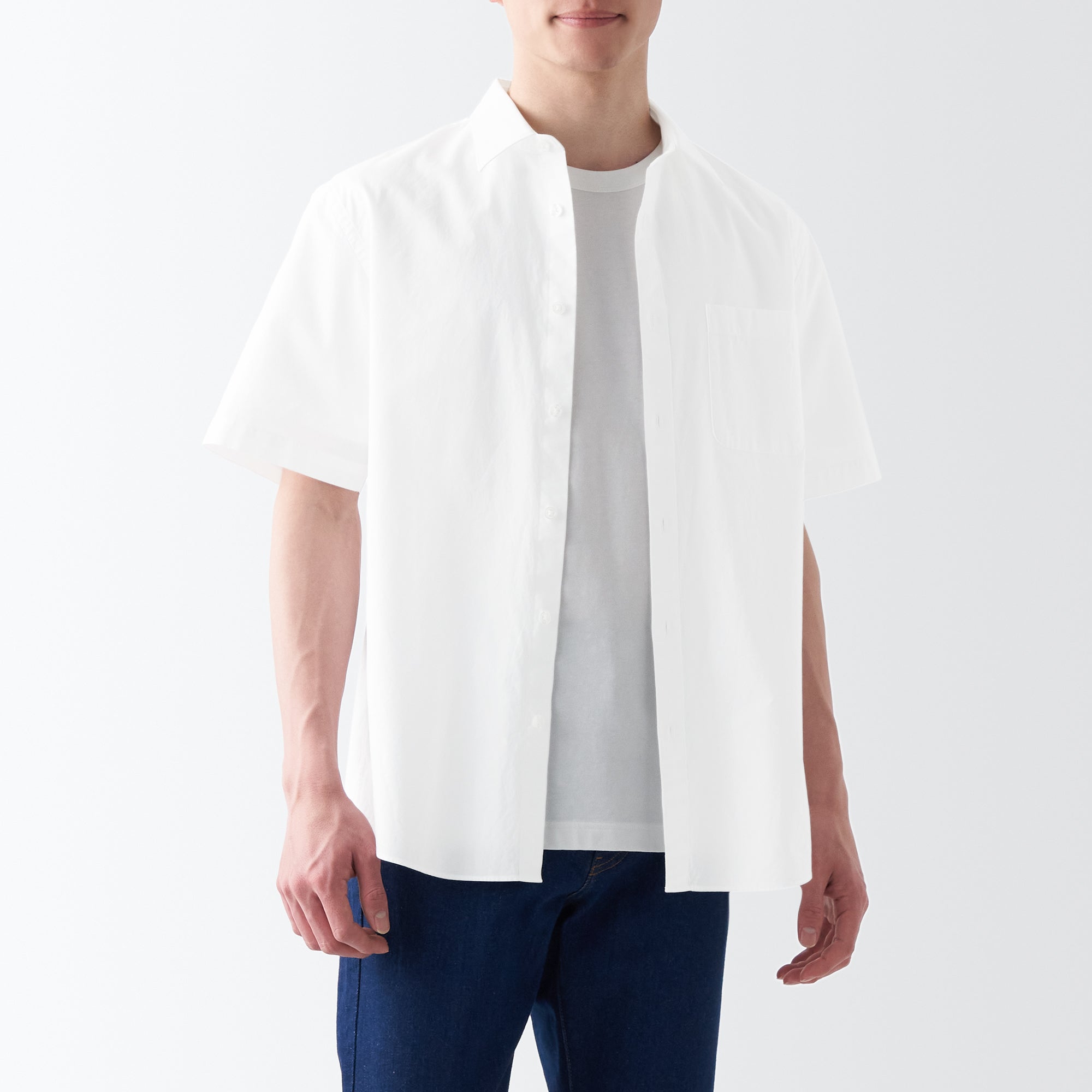 Men's Washed Broadcloth Short Sleeve Shirt