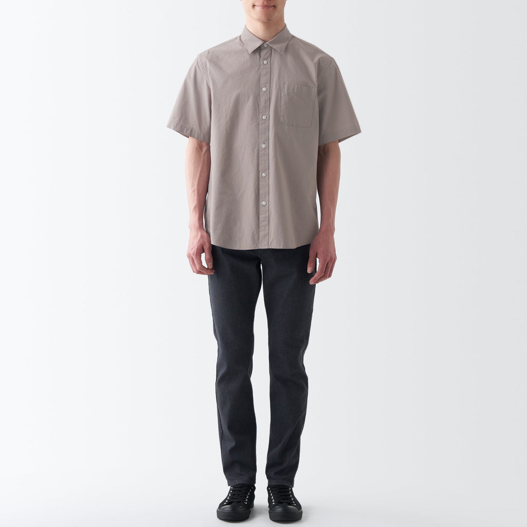 Men's Washed Broadcloth Short Sleeve Shirt