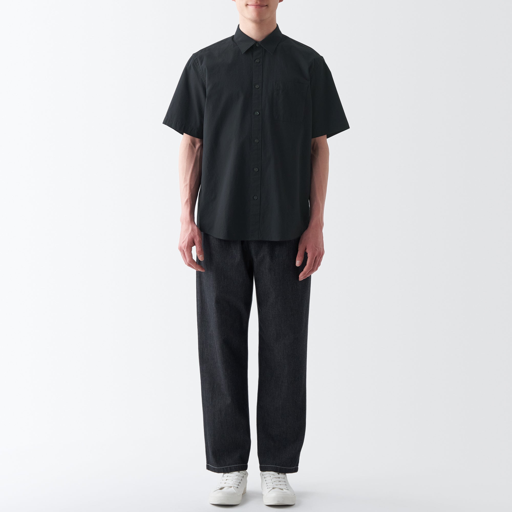 Men's Washed Broadcloth Short Sleeve Shirt
