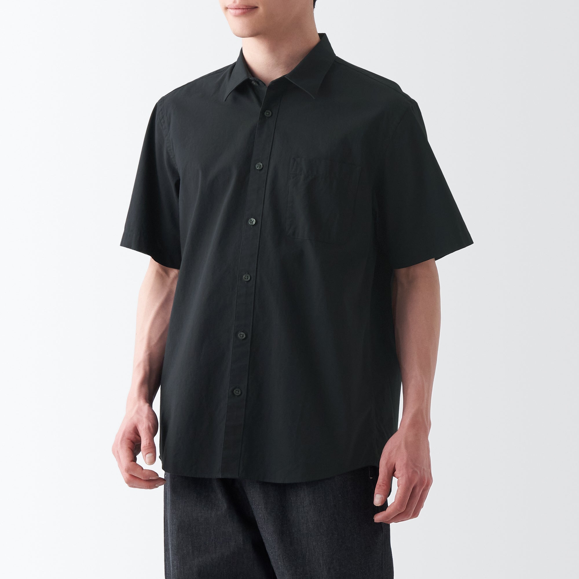 Men's Washed Broadcloth Short Sleeve Shirt