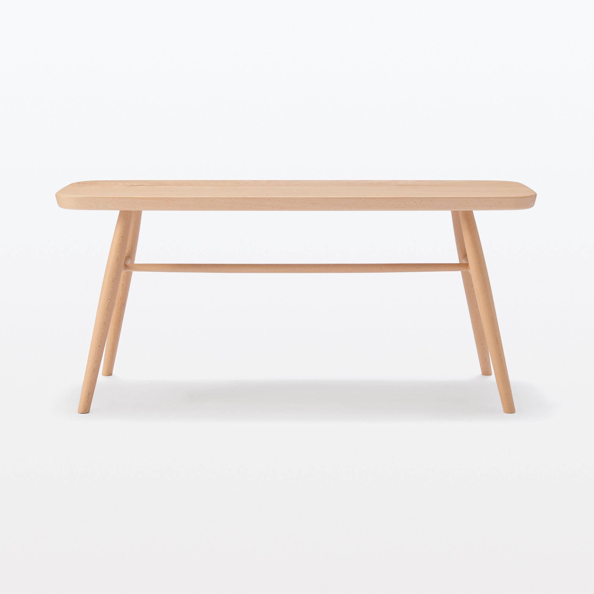 Beech Wood Bench with Round Legs