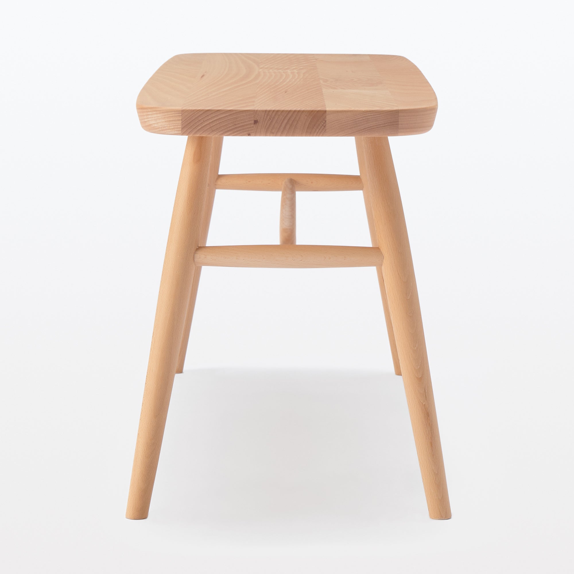Beech Wood Bench with Round Legs