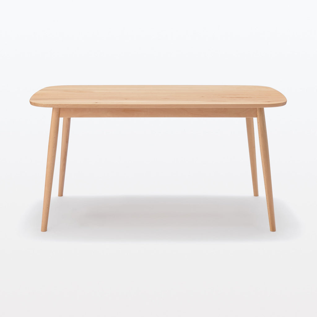 [HD] Beech Wood Table with Round Legs - W 59.1