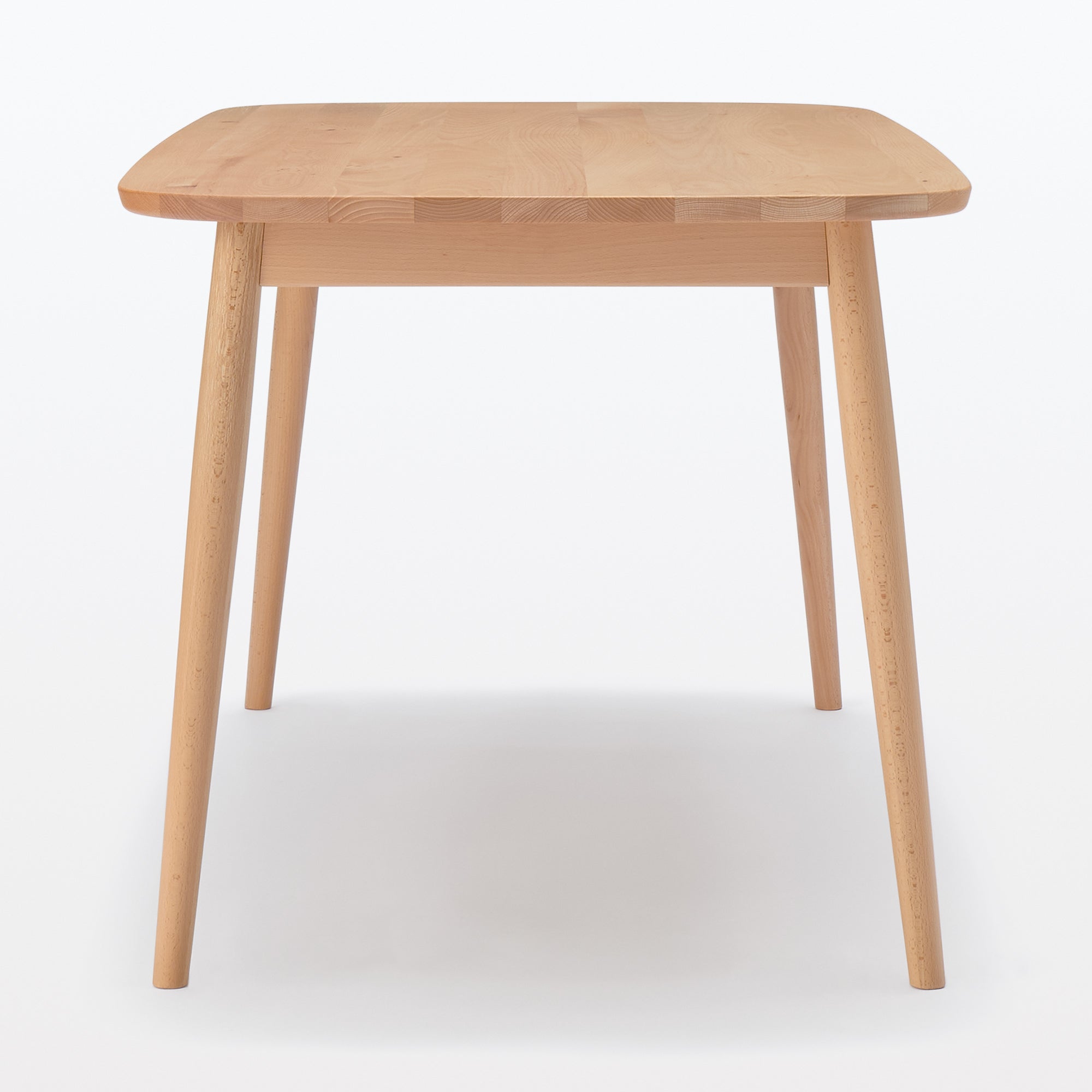 [HD] Beech Wood Table with Round Legs - W 59.1