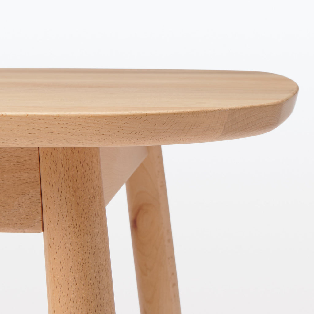 [HD] Beech Wood Table with Round Legs - W 59.1
