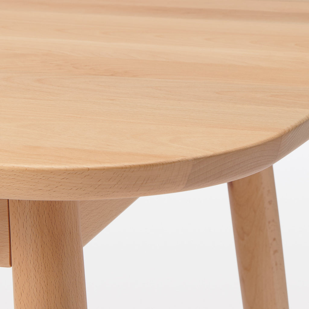 [HD] Beech Wood Table with Round Legs - W 59.1