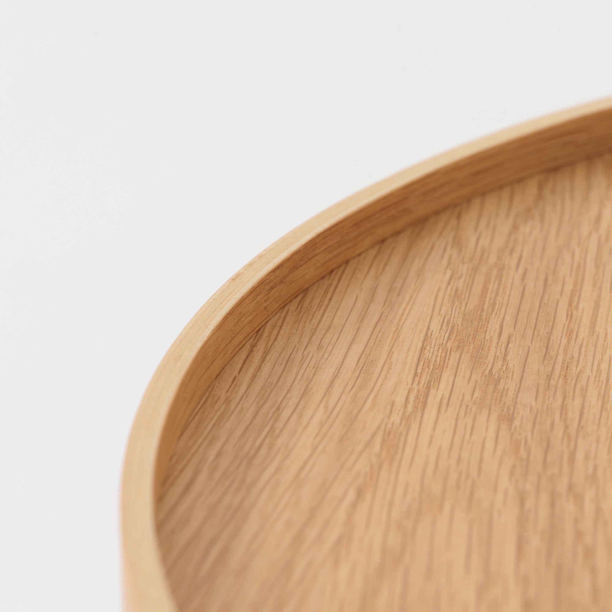 Oak Round Low Table Set