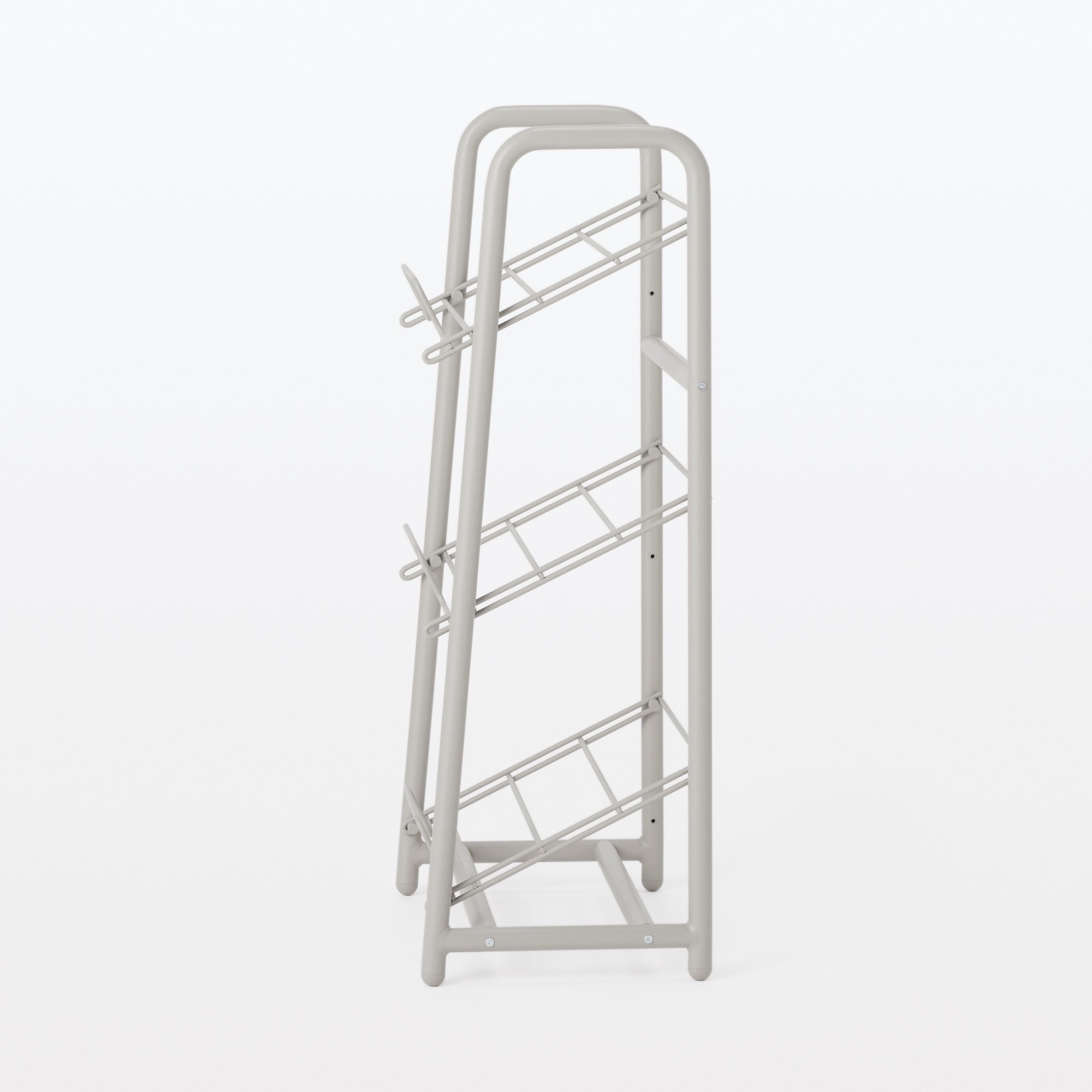 Steel Pipe Storage Rack - Warm Gray