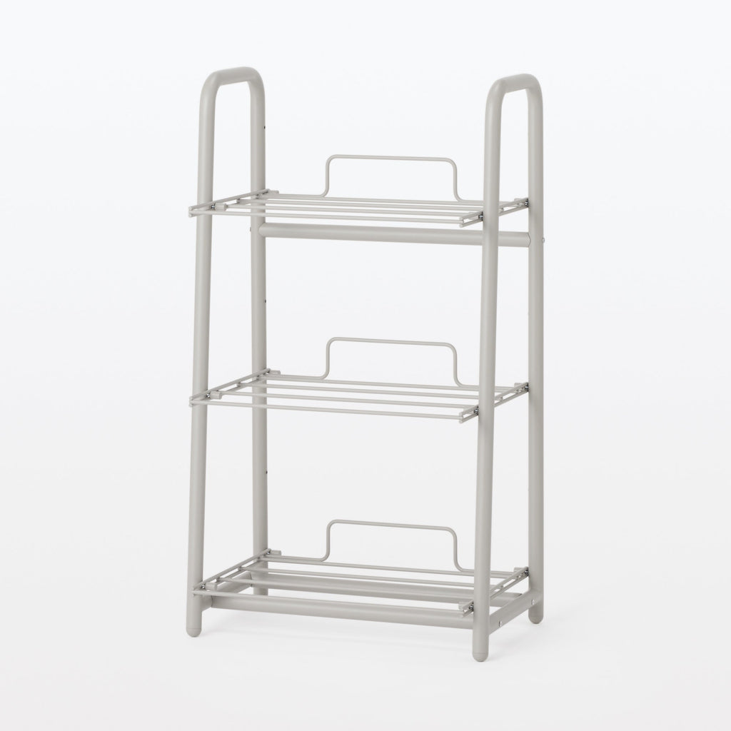 Steel Pipe Storage Rack - Warm Gray