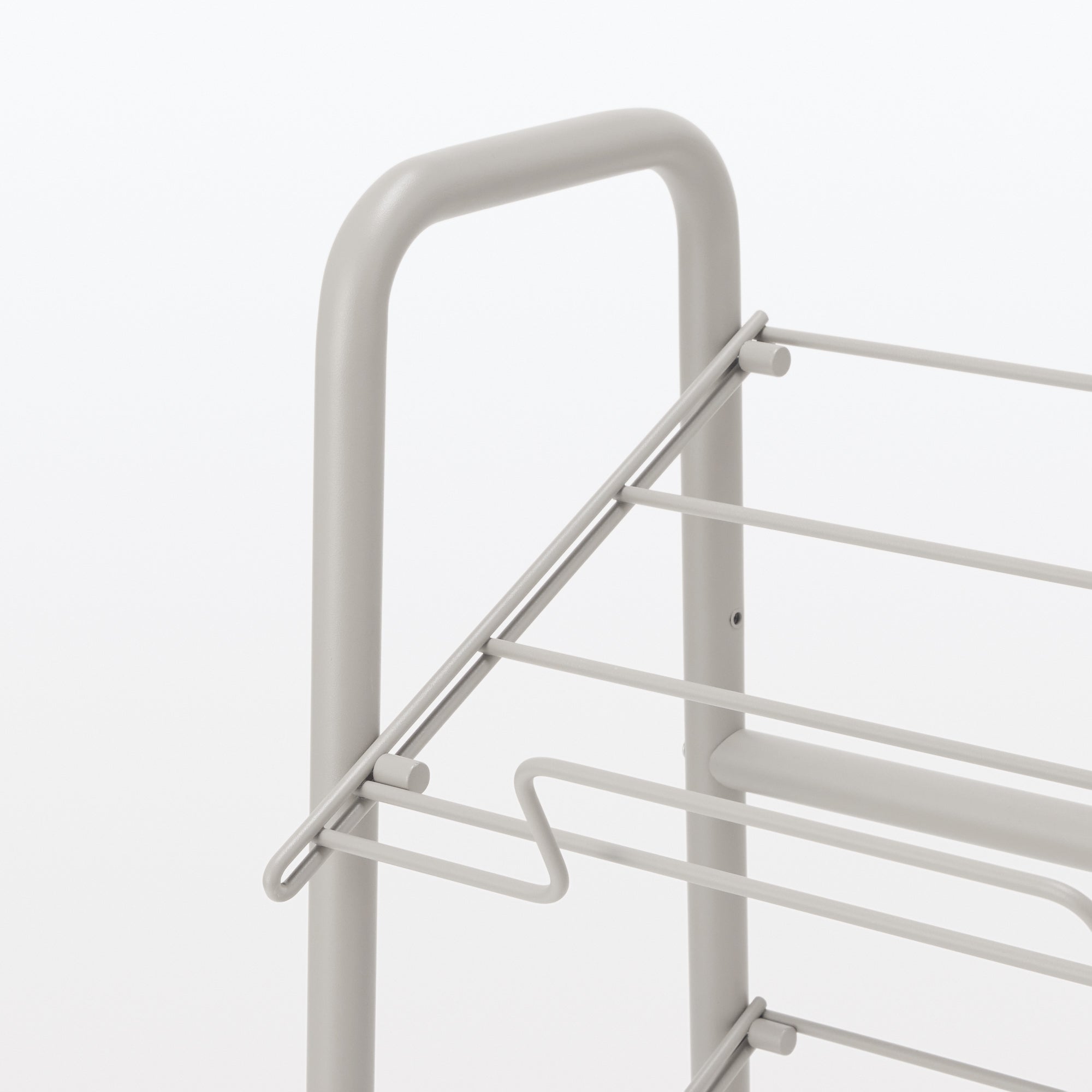 Steel Pipe Storage Rack - Warm Gray