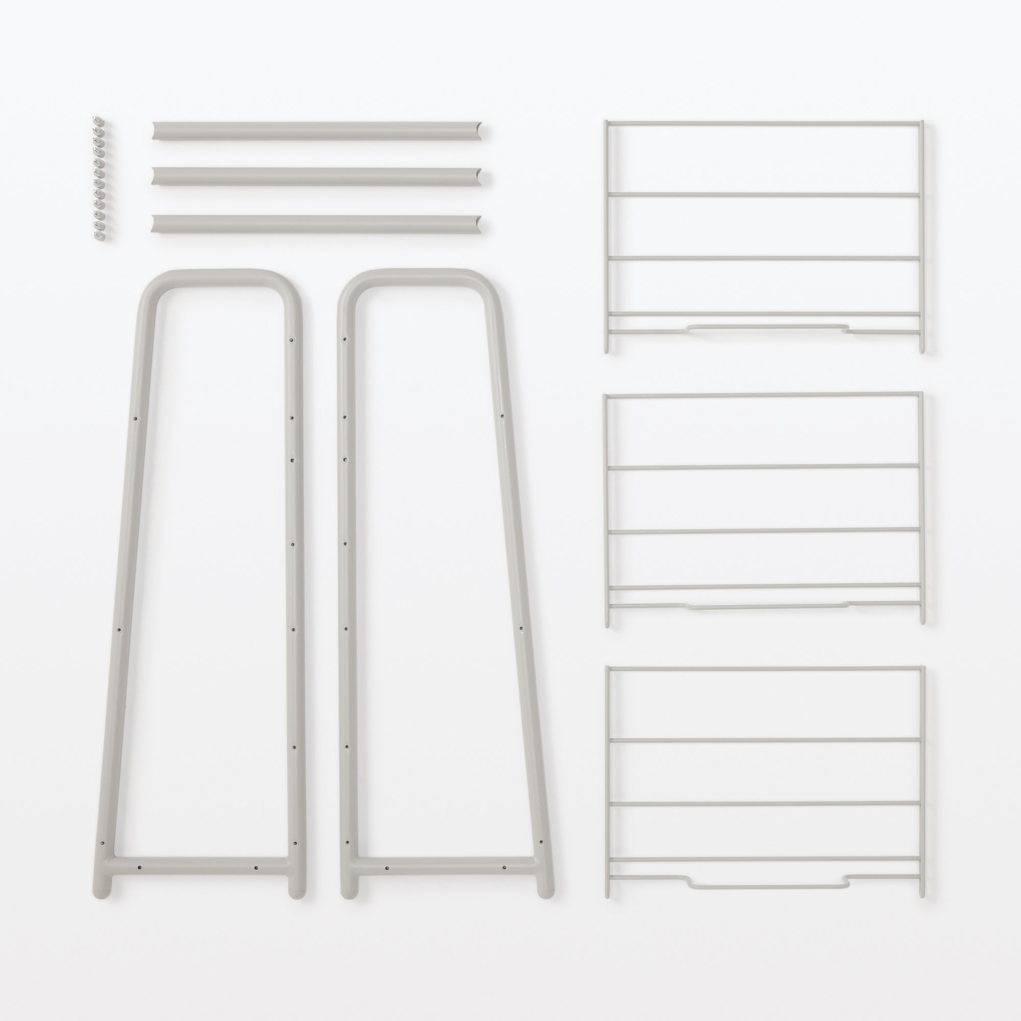 Steel Pipe Storage Rack - Warm Gray