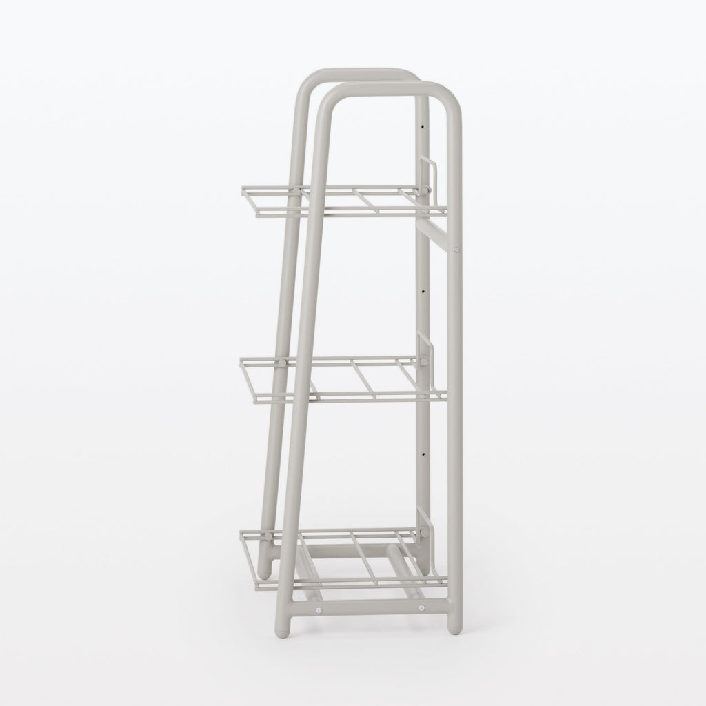 Steel Pipe Storage Rack - Warm Gray