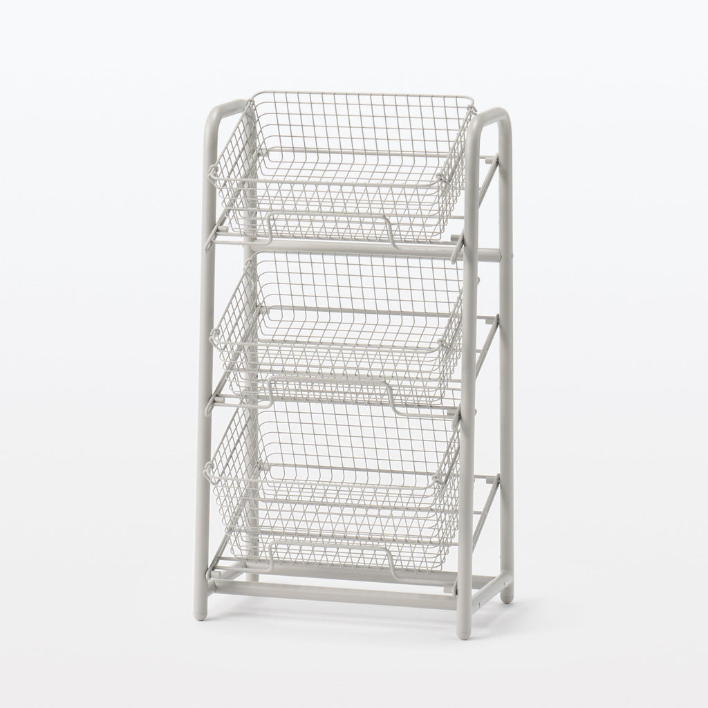 Steel Pipe Storage Rack - Warm Gray